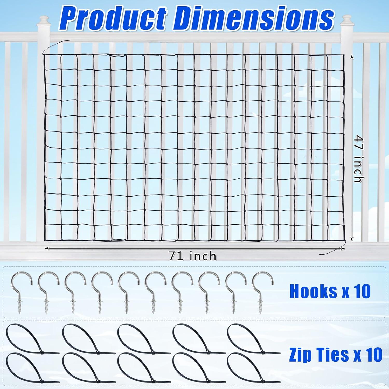 Red de Almacenamiento de Juguetes de Piscina Muximud 120x180cm