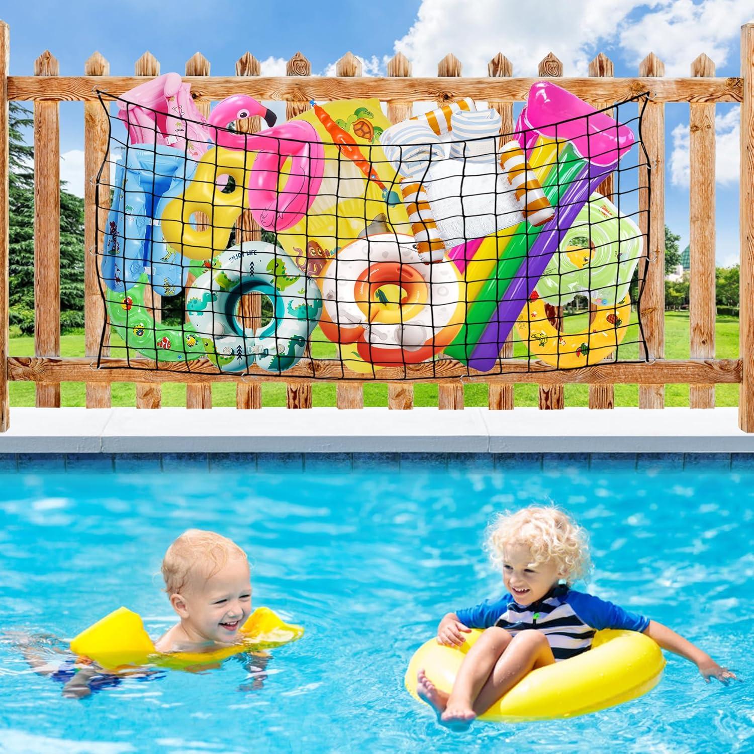 Red de Almacenamiento de Juguetes de Piscina Muximud 120x180cm