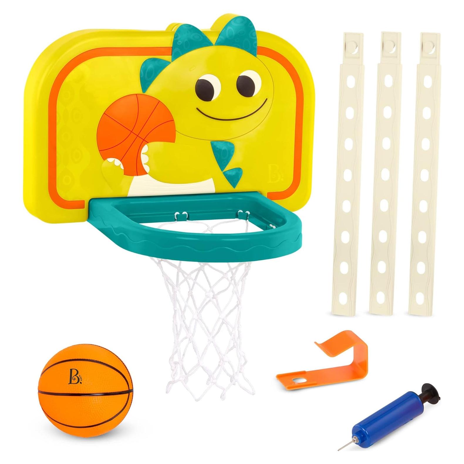 Red de Baloncesto Colgante B. toys Driblador Dinosaurio Ajustable