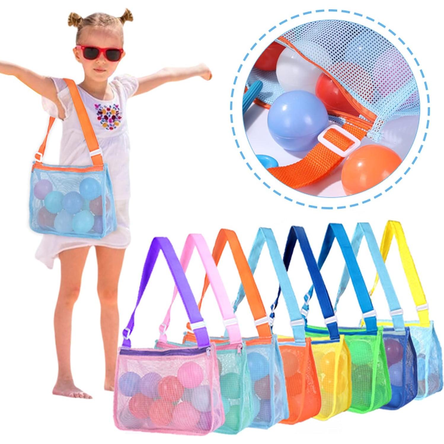 Bolsa de Playa de Malla UTTPLL Ajustable para Niños 24.9x20.1cm