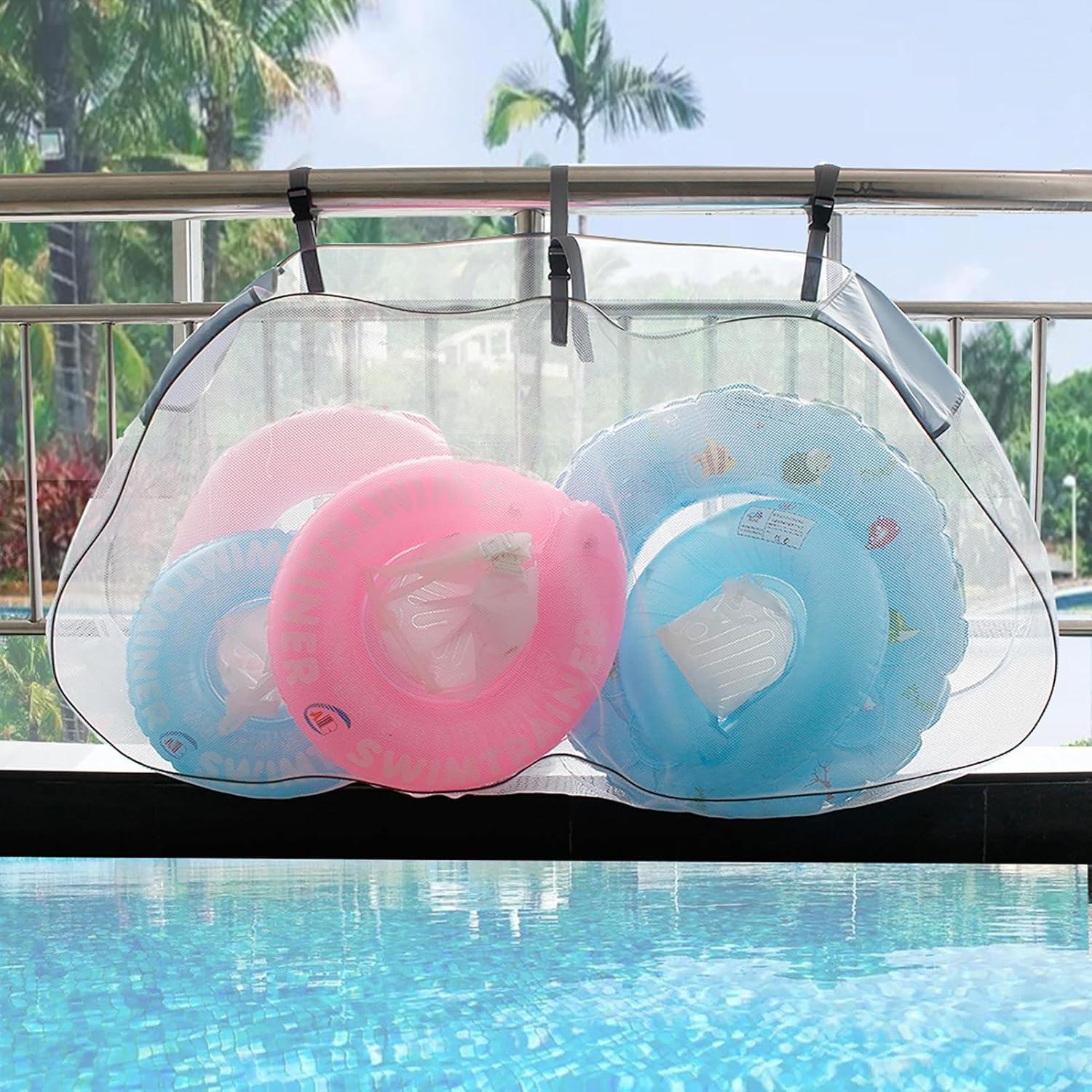 Bolsa de Almacenamiento Naysku para Flotadores de Piscina - Malla Plegable