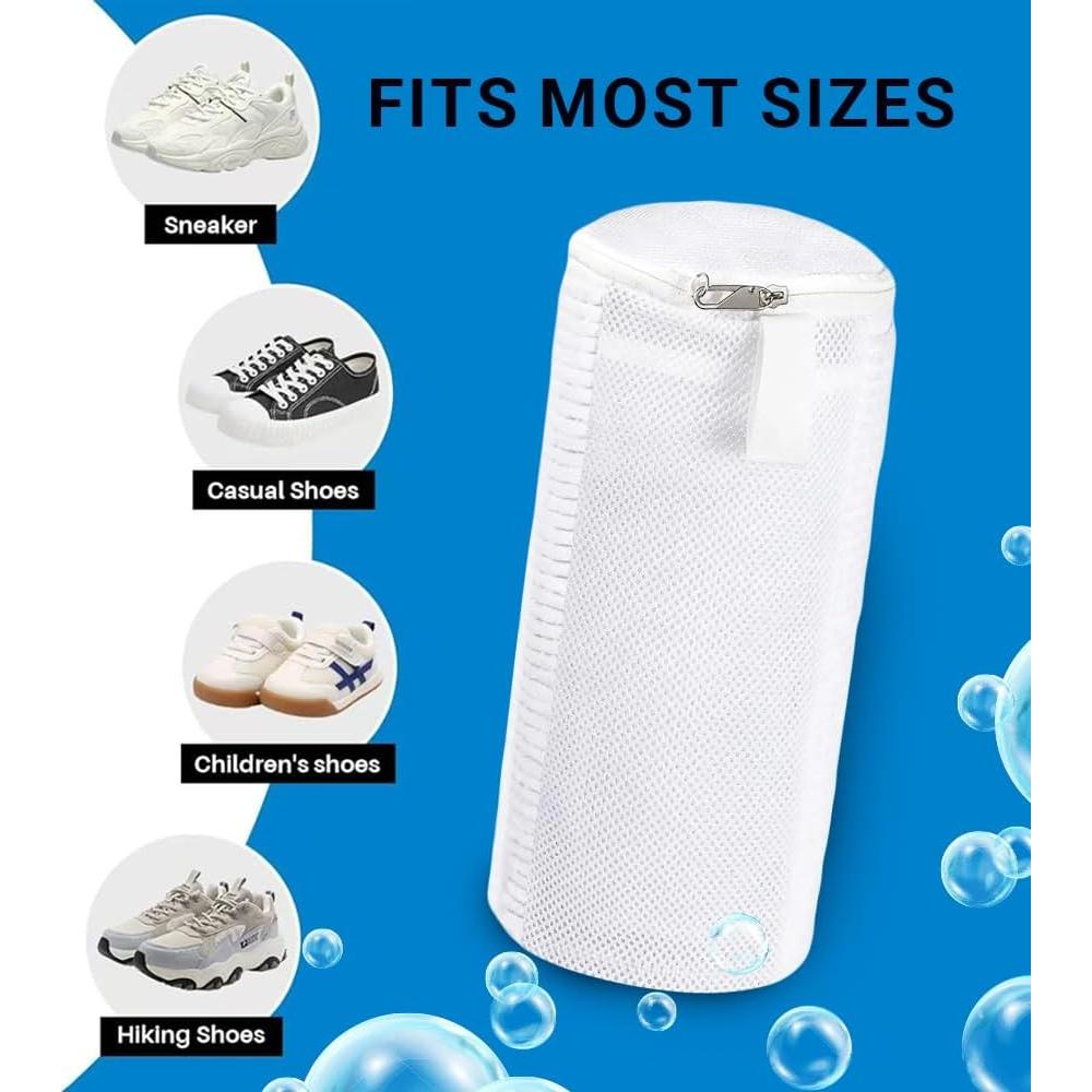 Bolsa de Lavado de Zapatos EPSCY 2 Piezas, Blanco, Reutilizable