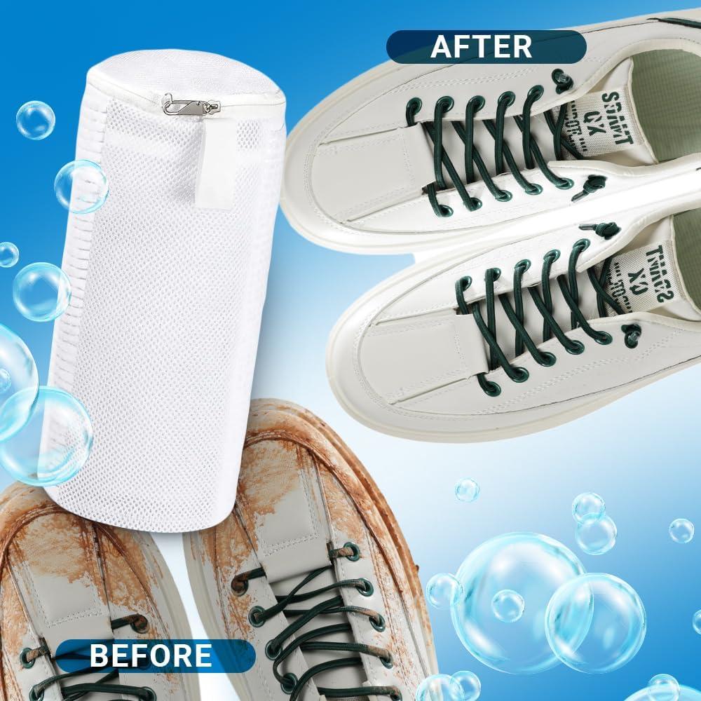 Bolsa de Lavado de Zapatos EPSCY 2 Piezas, Blanco, Reutilizable