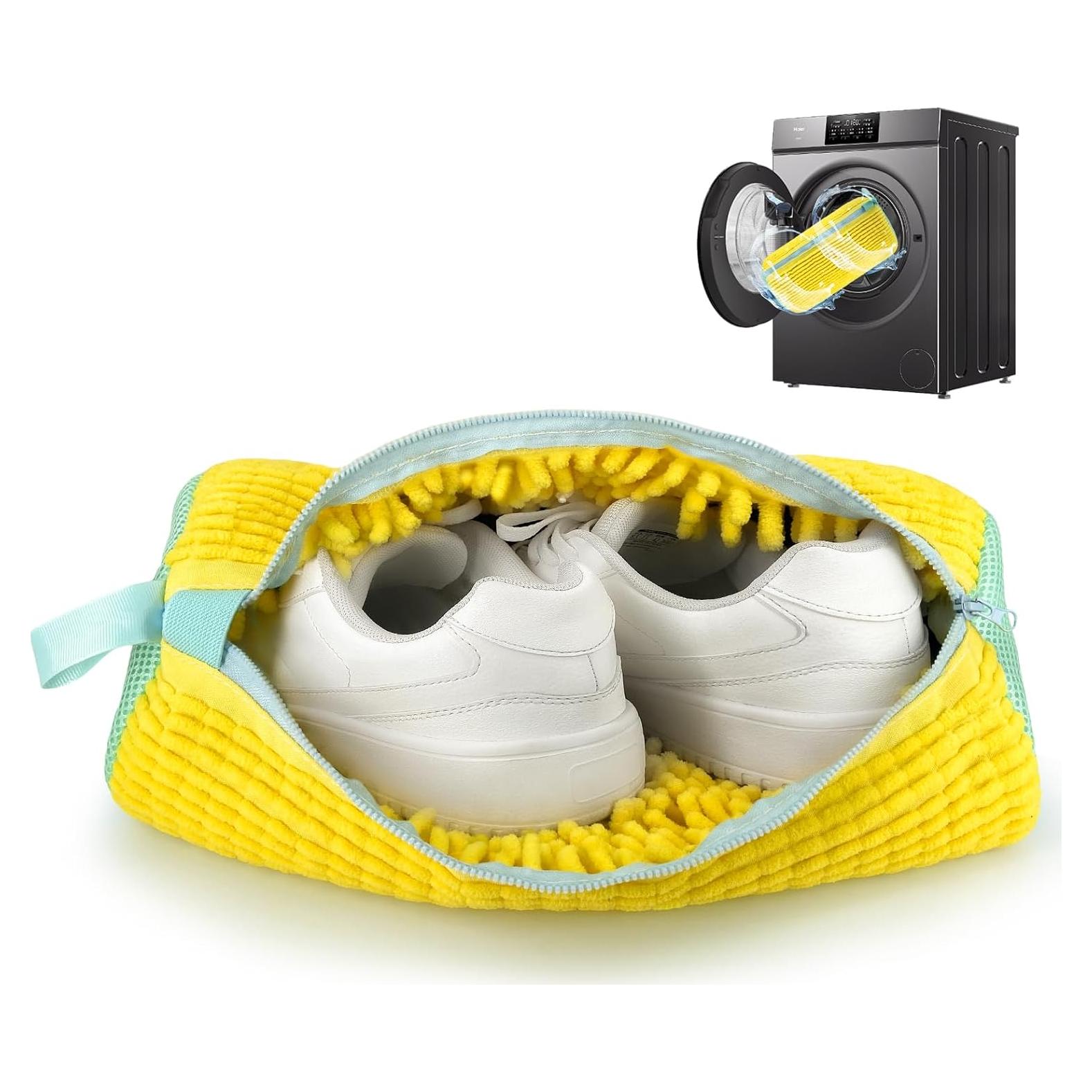 Bolsa de Lavado de Zapatos FANCYFEB Reutilizable Amarilla 39.1x19.1cm