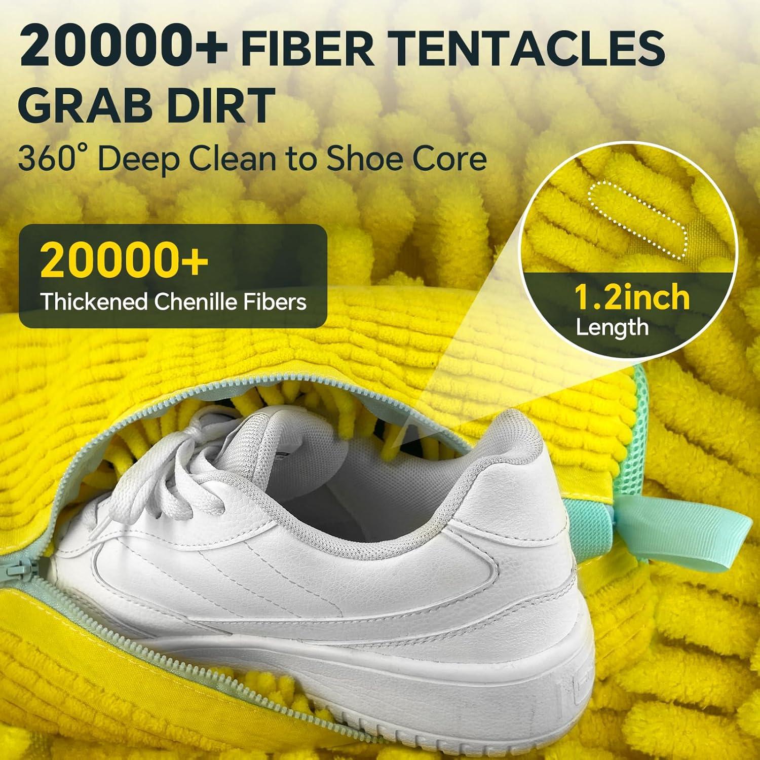 Bolsa de Lavado de Zapatos FANCYFEB Reutilizable Amarilla 39.1x19.1cm