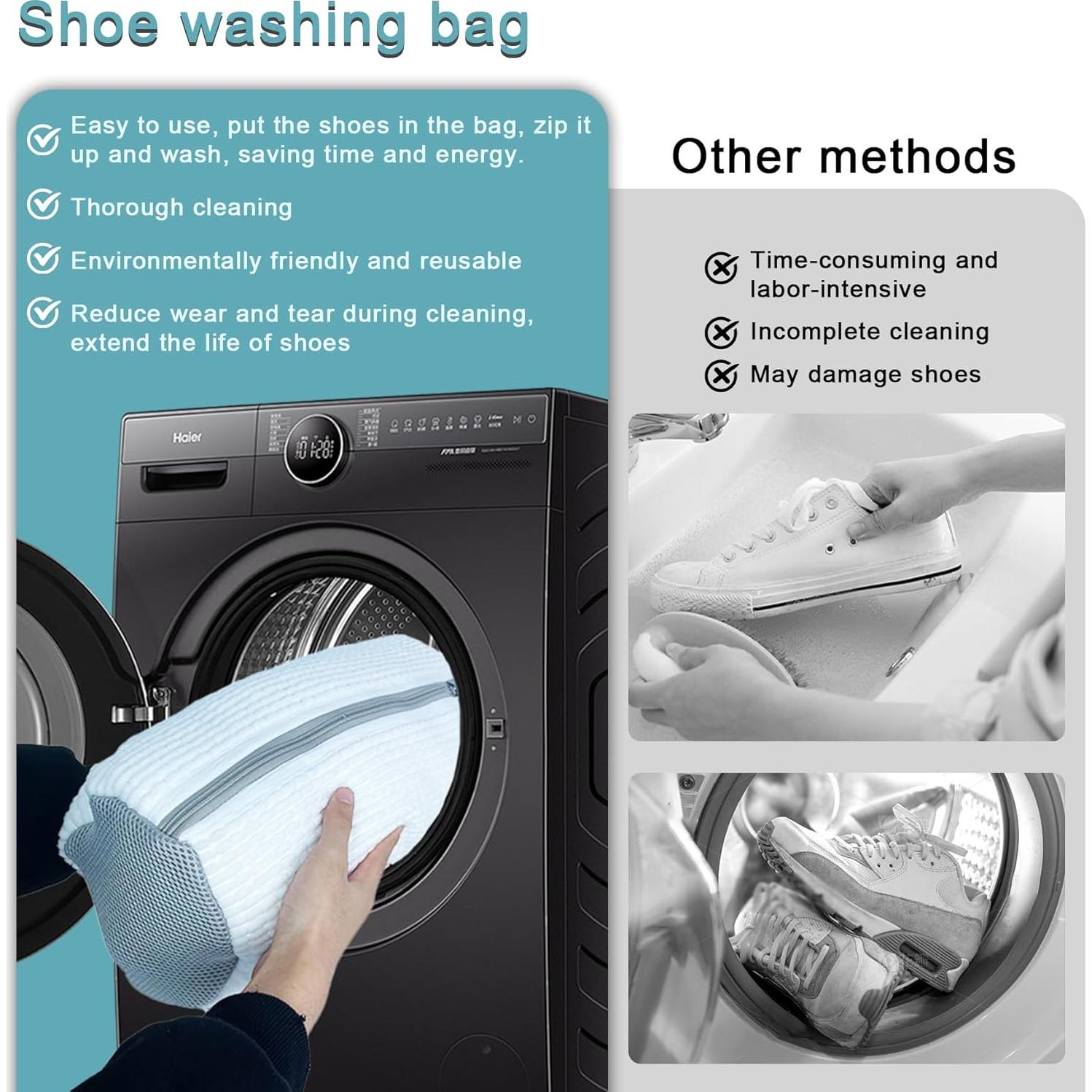 Bolsa de Lavado de Zapatos CNEYSID - 2 Unidades 38x16 cm