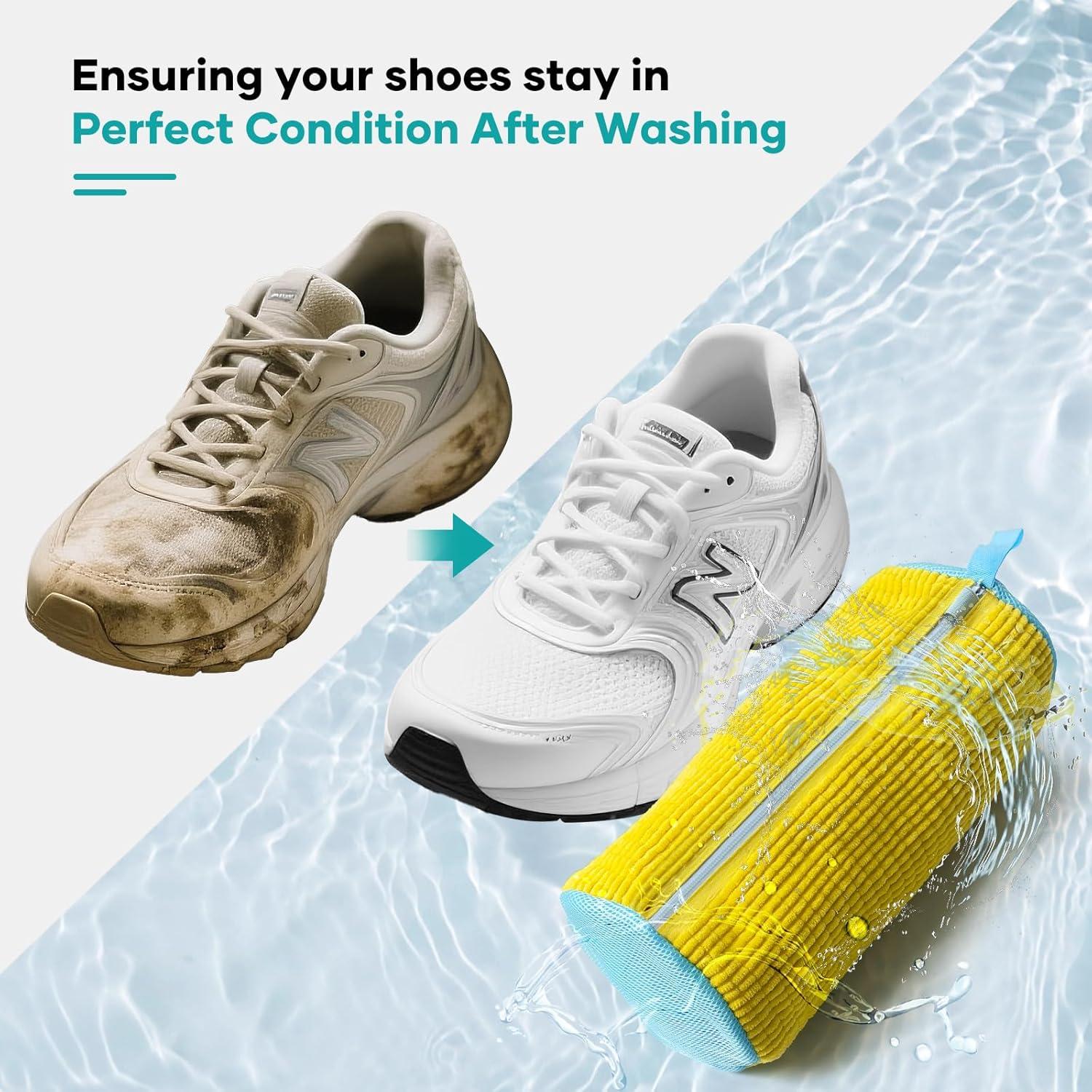 Bolsa de Lavado de Zapatos TIKIWIK Amarilla 2 Piezas