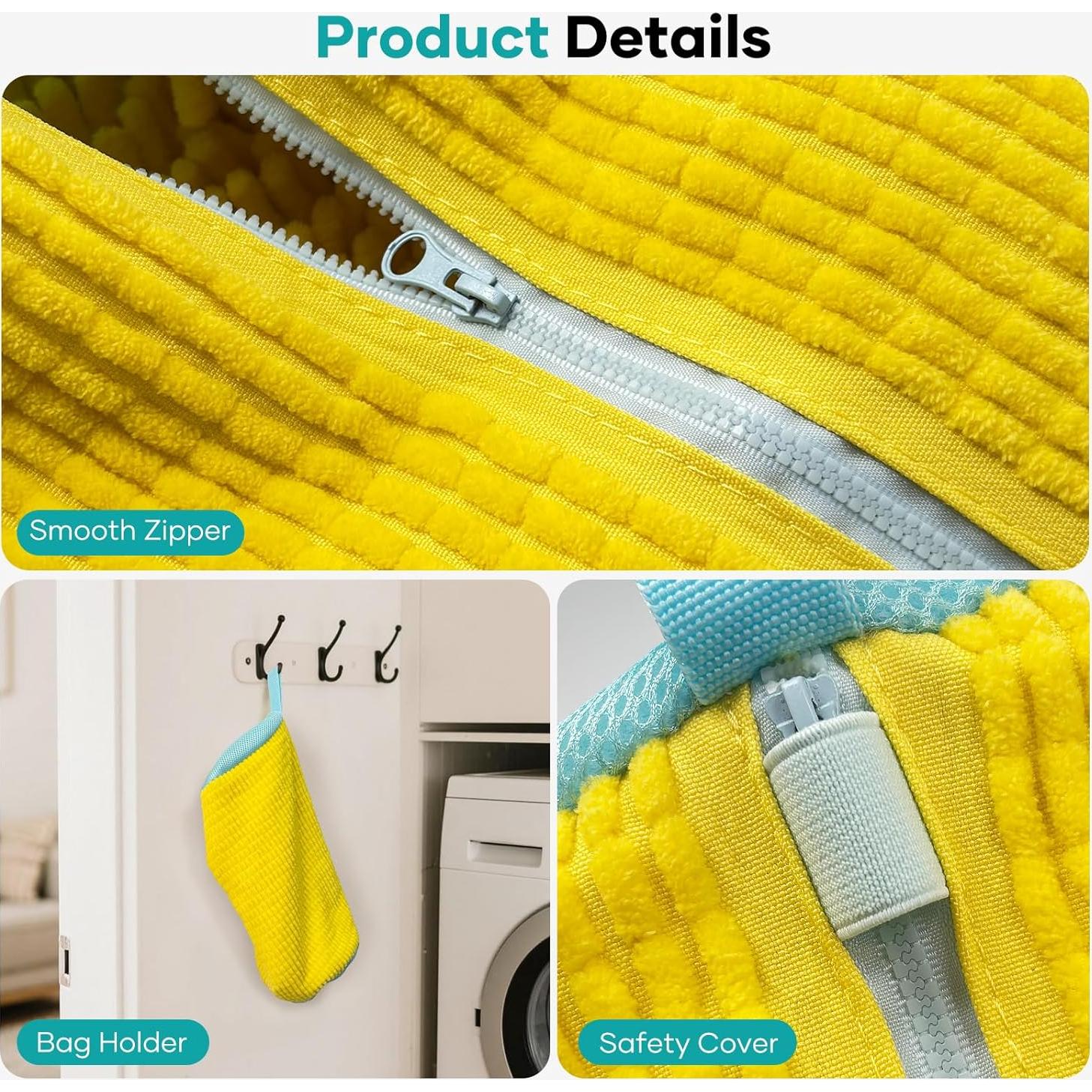 Bolsa de Lavado de Zapatos TIKIWIK Amarilla 2 Piezas