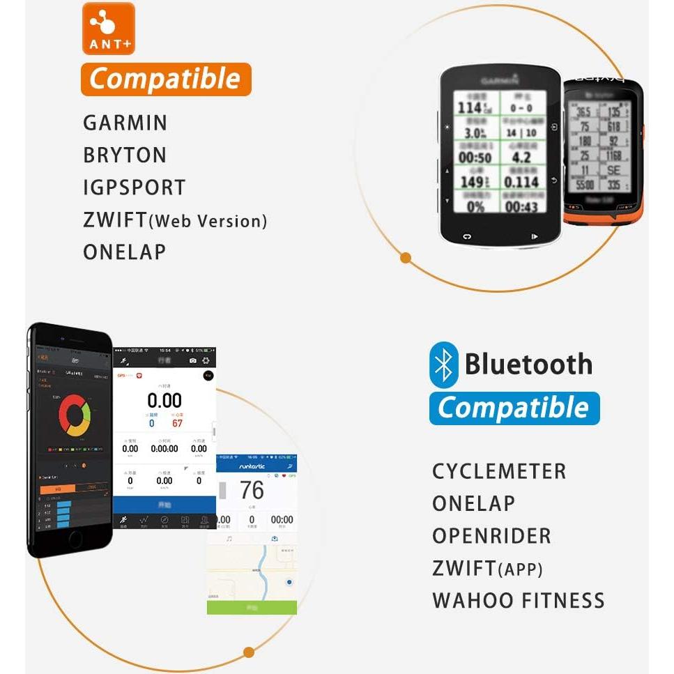 Sensor de Velocidad/Cadencia Magene S3+ Inalámbrico Bluetooth