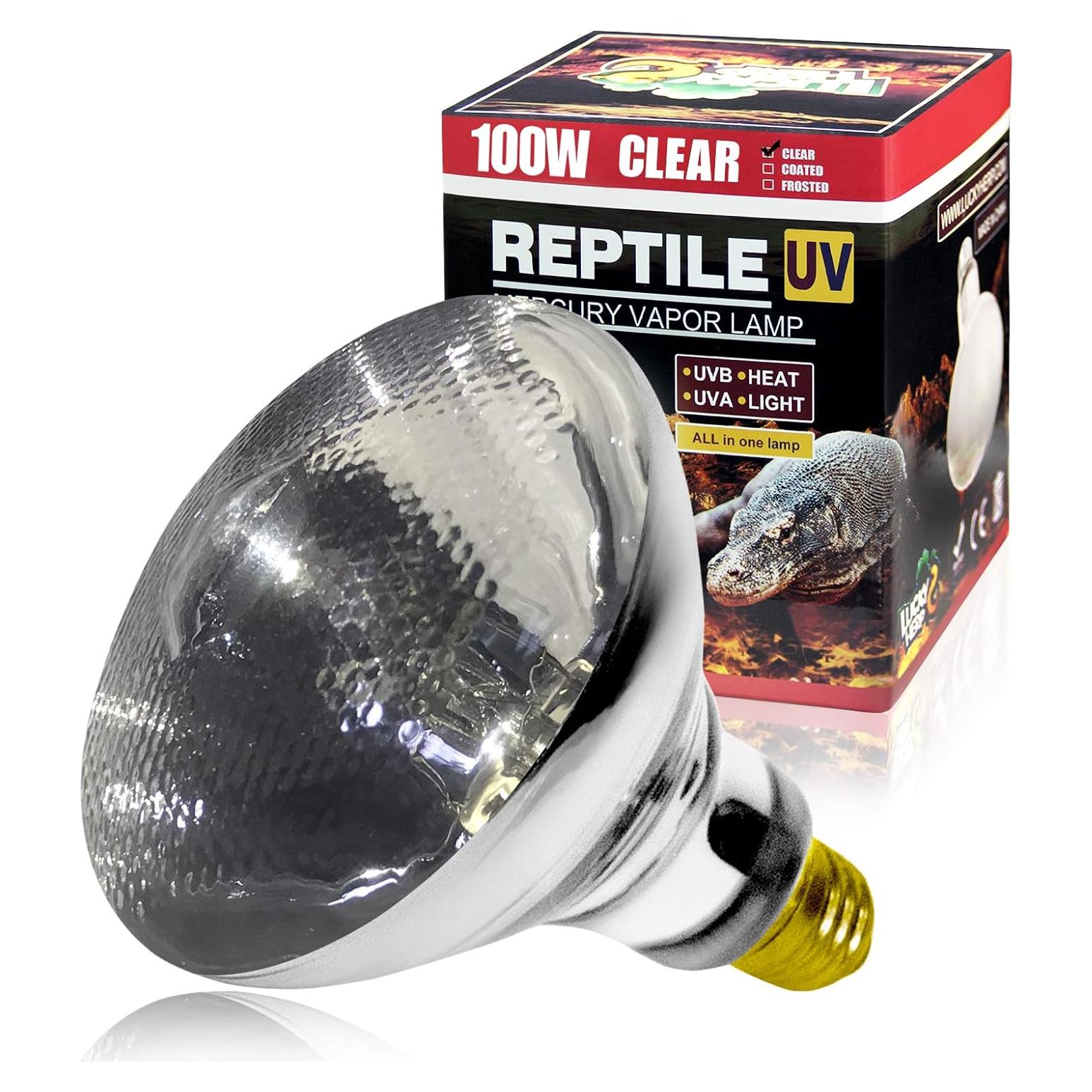 Bombilla de Calor UVA UVB LUCKY HERP 100W para Reptiles