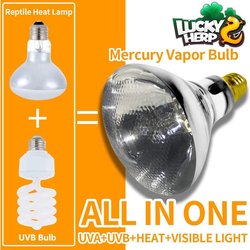Bombilla de Calor UVA UVB LUCKY HERP 100W para Reptiles