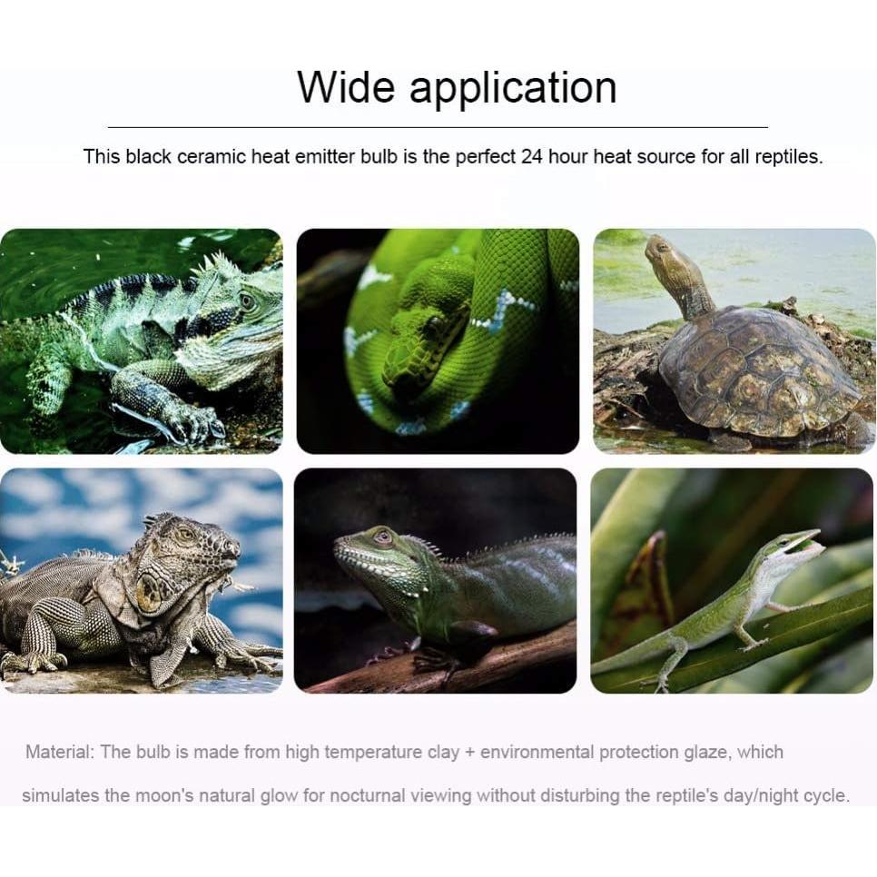 Lámpara de Calor Cerámica 250W Forfuture-go para Reptiles
