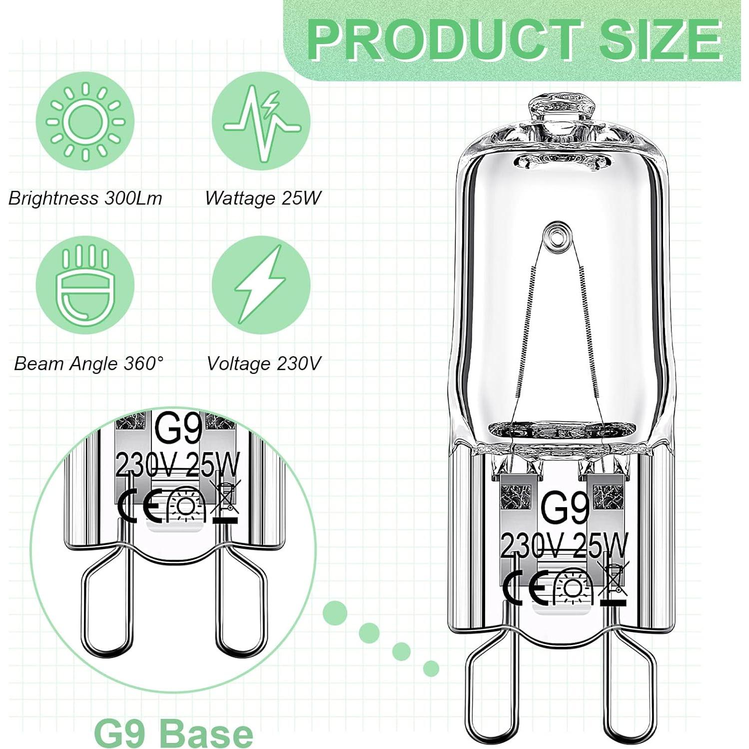 Bombillas de Calor para Reptiles Tarpop 25W UVB 12 Pcs