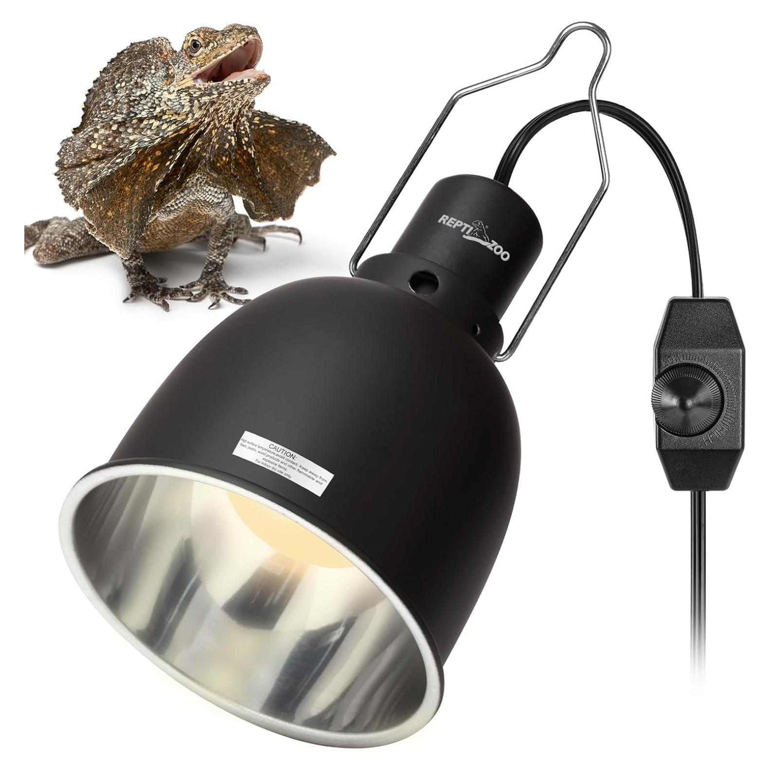 Lámpara de Reptiles Regulable REPTI ZOO 13.97 cm con Reflector