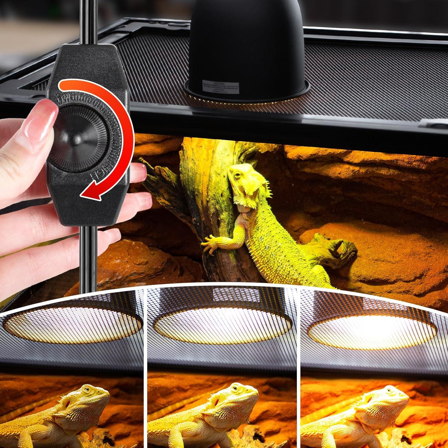 Lámpara de Reptiles Regulable REPTI ZOO 13.97 cm con Reflector