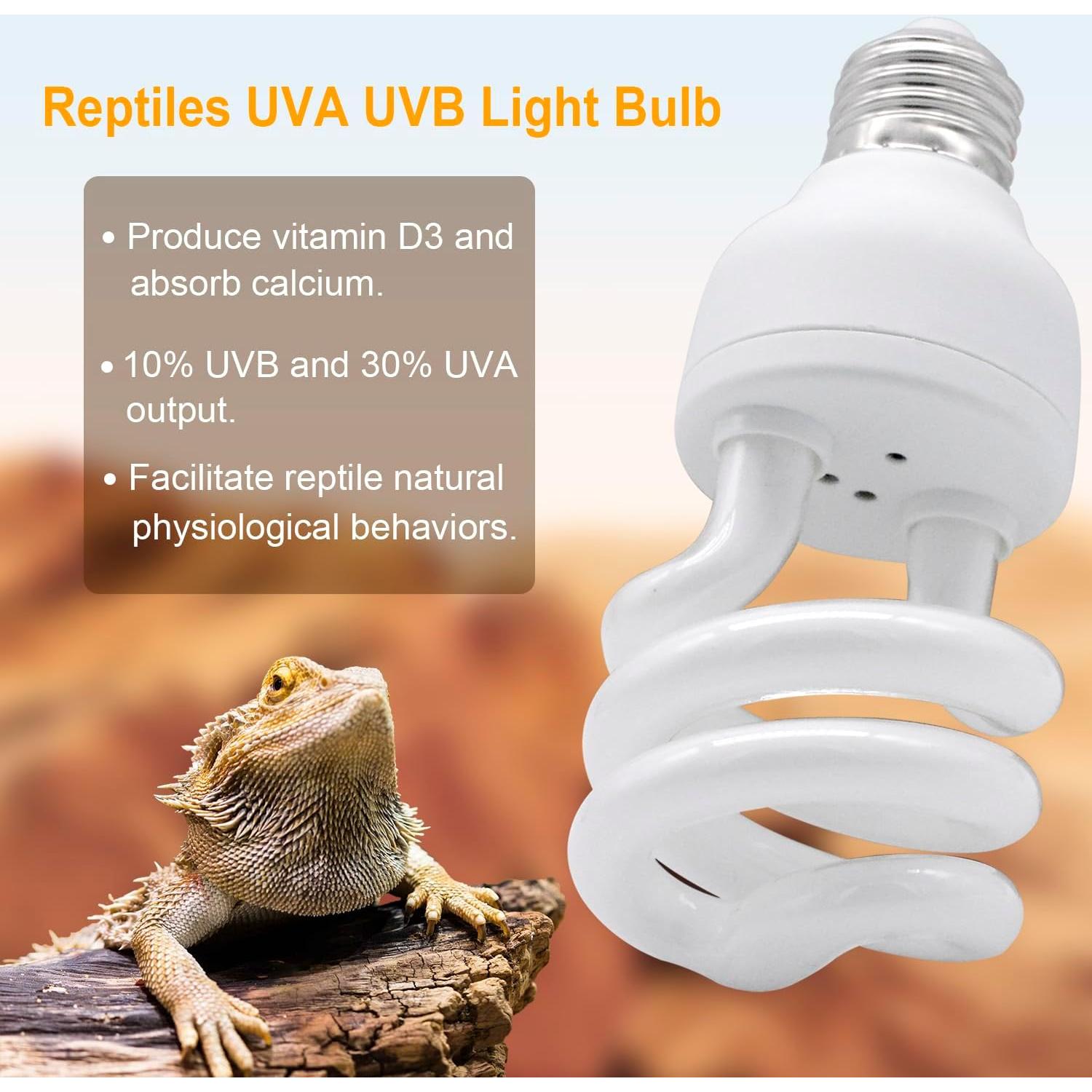 Bombilla UVB 15.0 Yimidool 13W para Reptiles - 1 Paquete