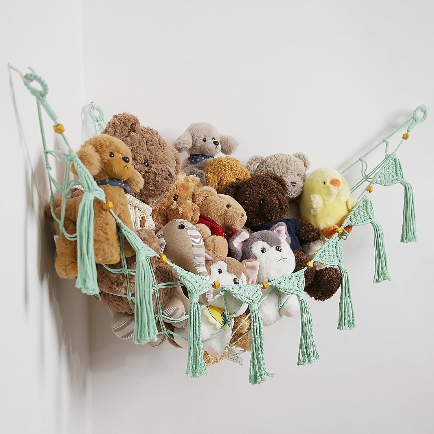 Hamaca de Peluches Colgante Amdermi Verde 150x99 cm