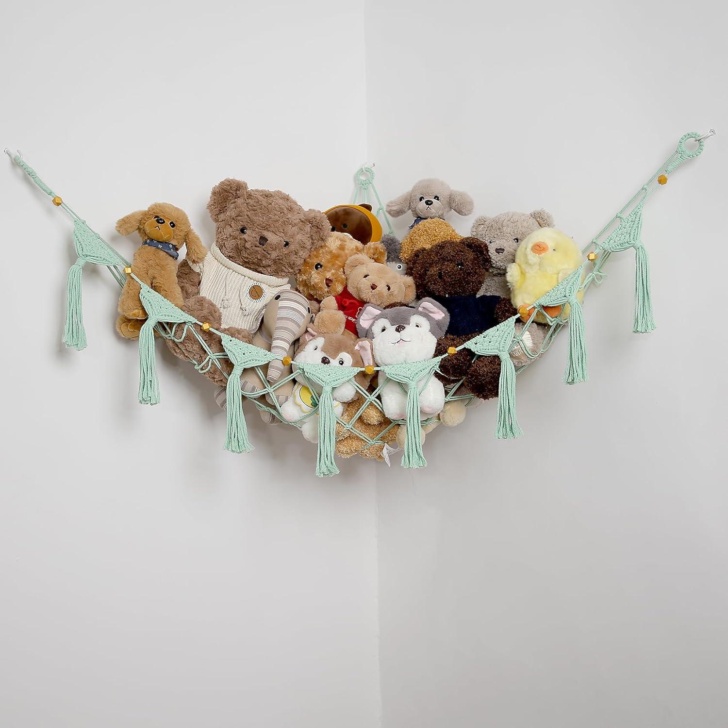 Hamaca de Peluches Colgante Amdermi Verde 150x99 cm