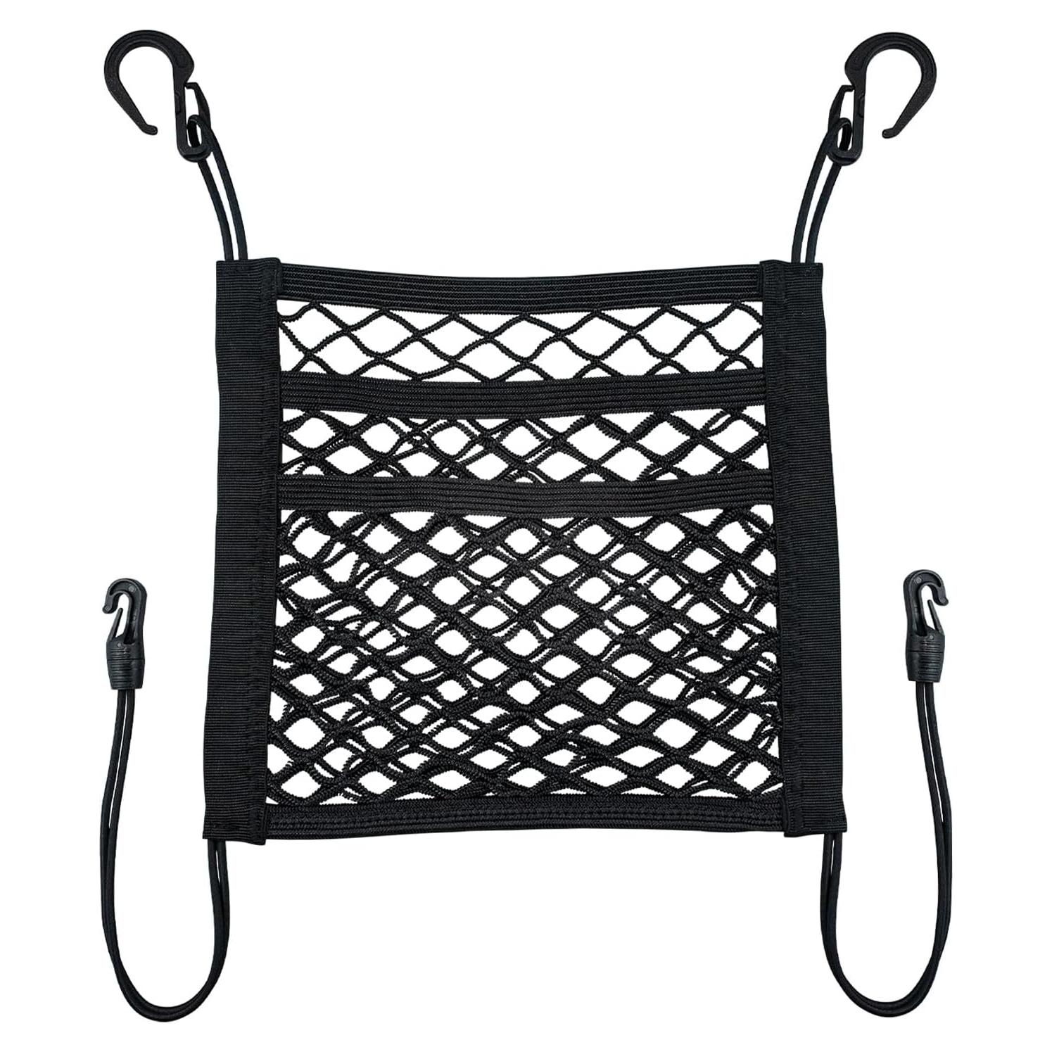 Organizador de Malla para Auto VEHIRIE 3 Capas Negro 30x27 cm