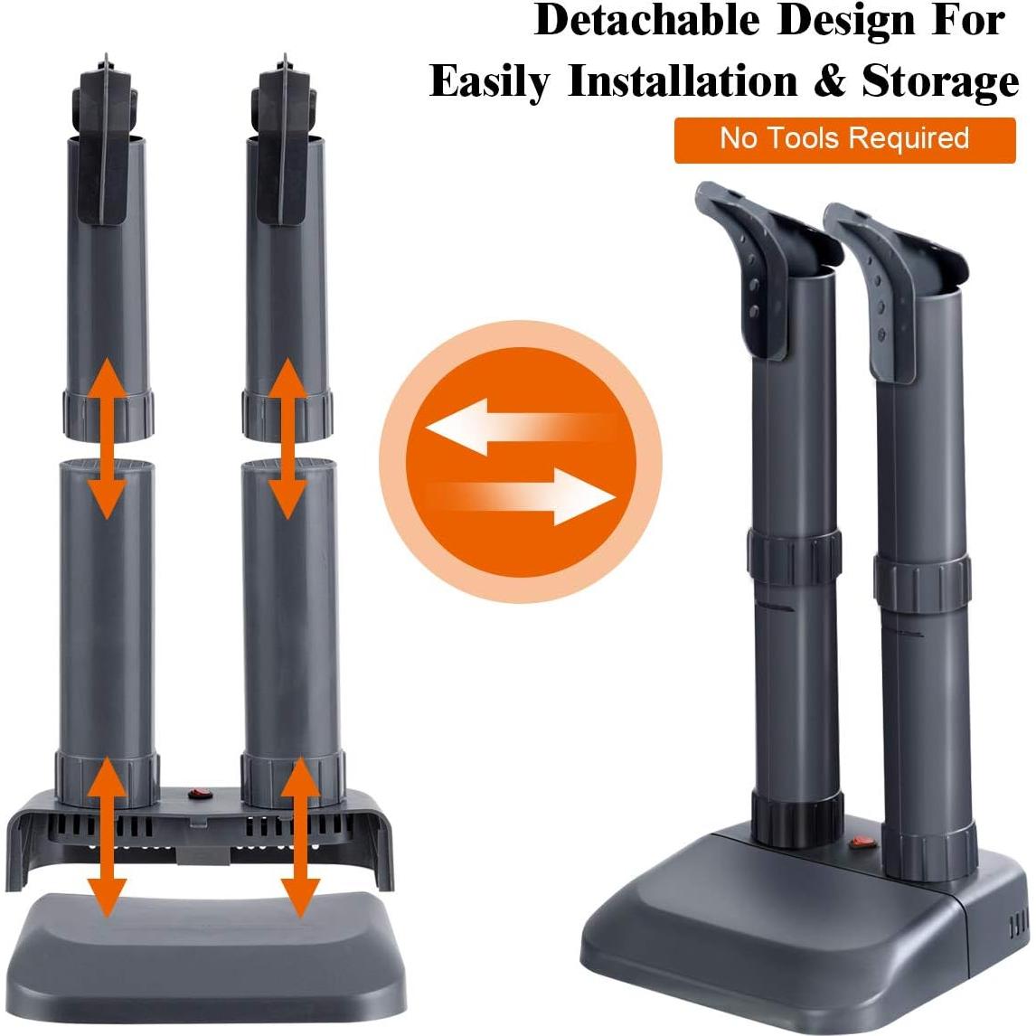 Secador de Botas Eléctrico COSTWAY 2-Zapatos 36W Negro