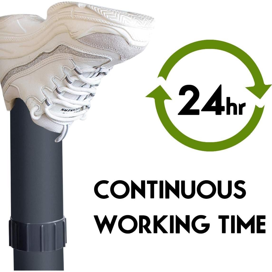 Secador de Botas Eléctrico COSTWAY 2-Zapatos 36W Negro