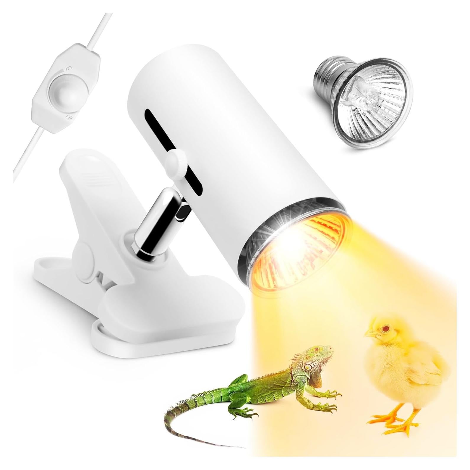 Lámpara de Calor UVA UVB 50W para Reptiles Clioran