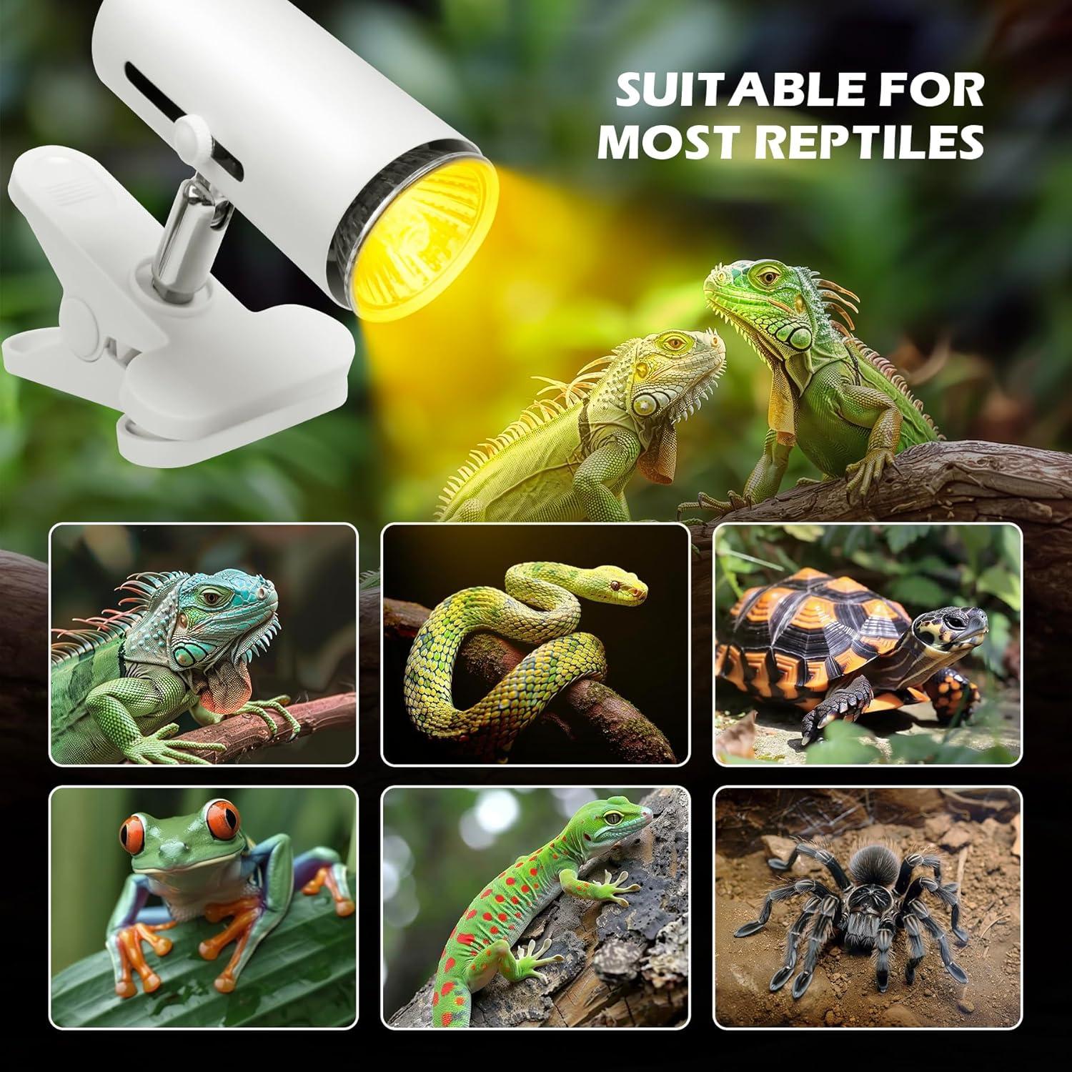 Lámpara de Calor UVA UVB 50W para Reptiles Clioran