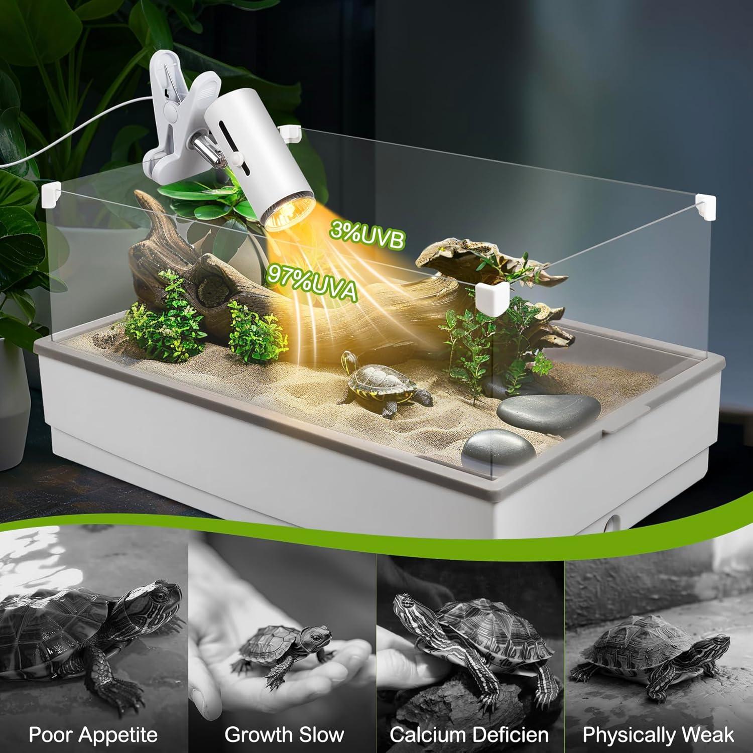 Lámpara de Calor UVA UVB 50W para Reptiles Clioran