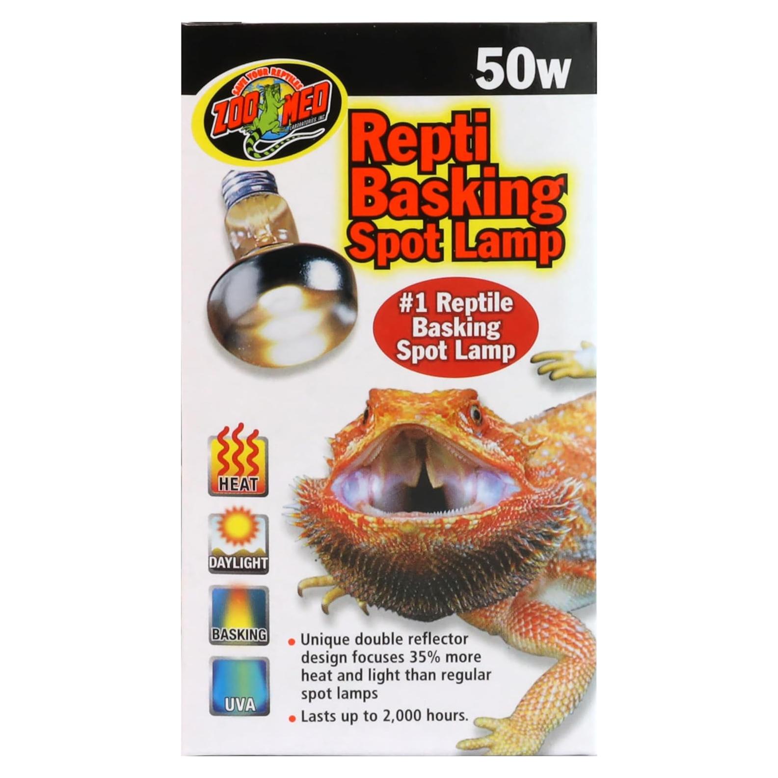 Lámpara de Calor Repti Basking Zoo Med 50W - Paquete de 3