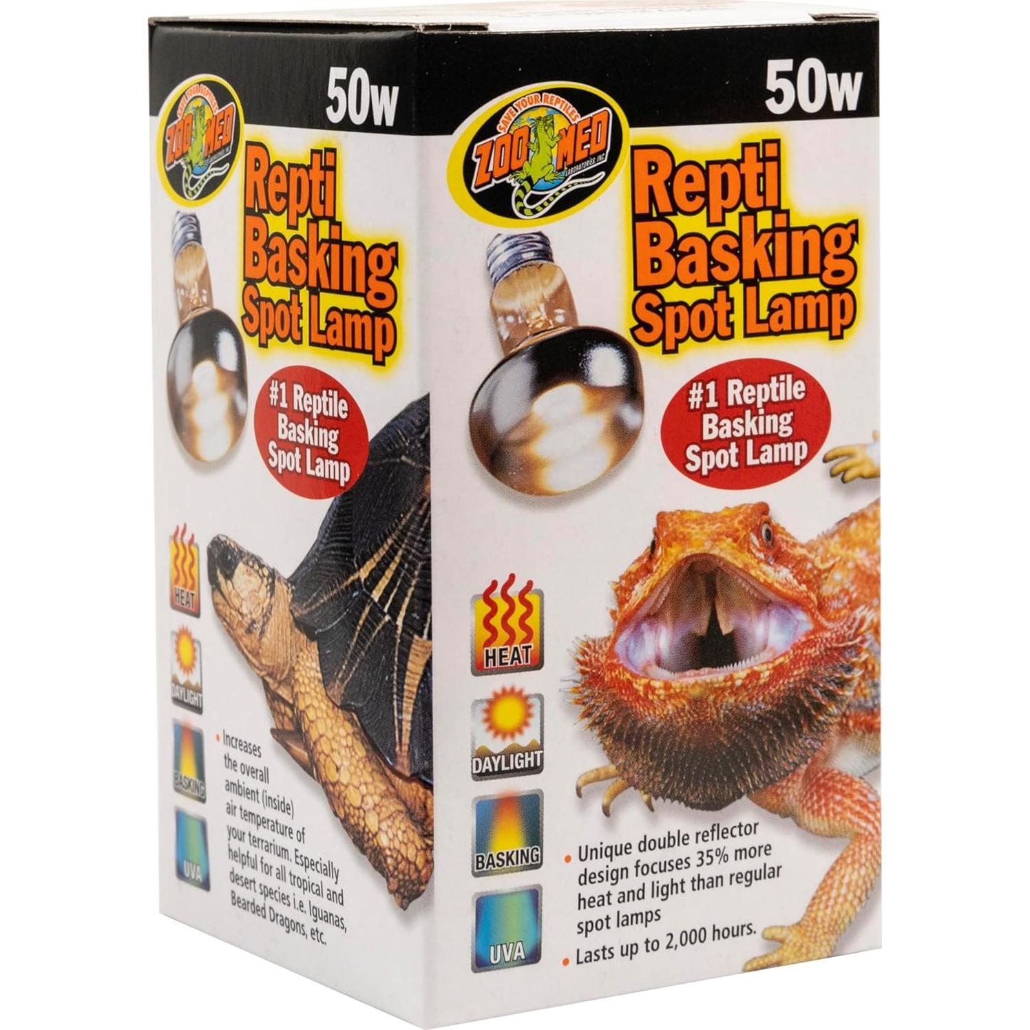Lámpara de Calor Repti Basking Zoo Med 50W - Paquete de 3