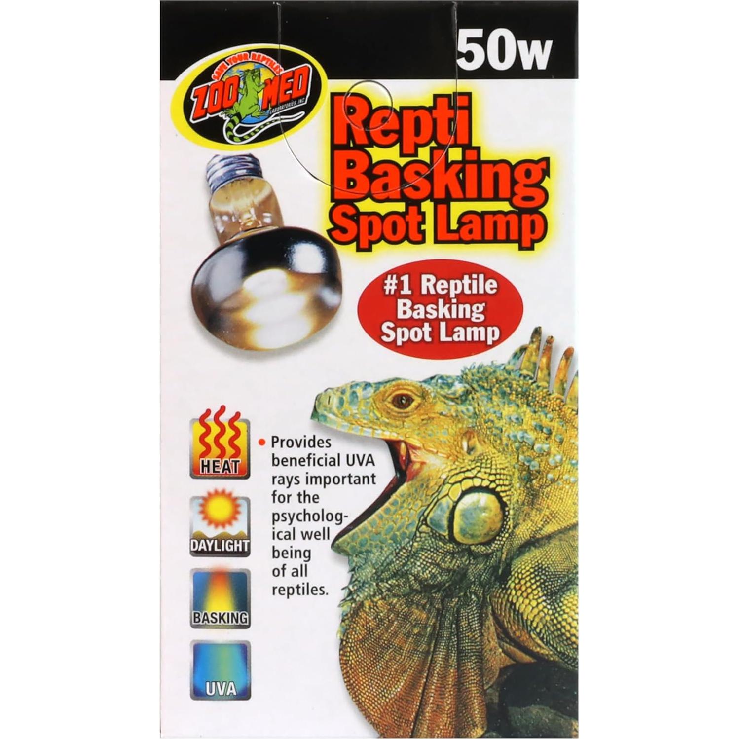 Lámpara de Calor Repti Basking Zoo Med 50W - Paquete de 3
