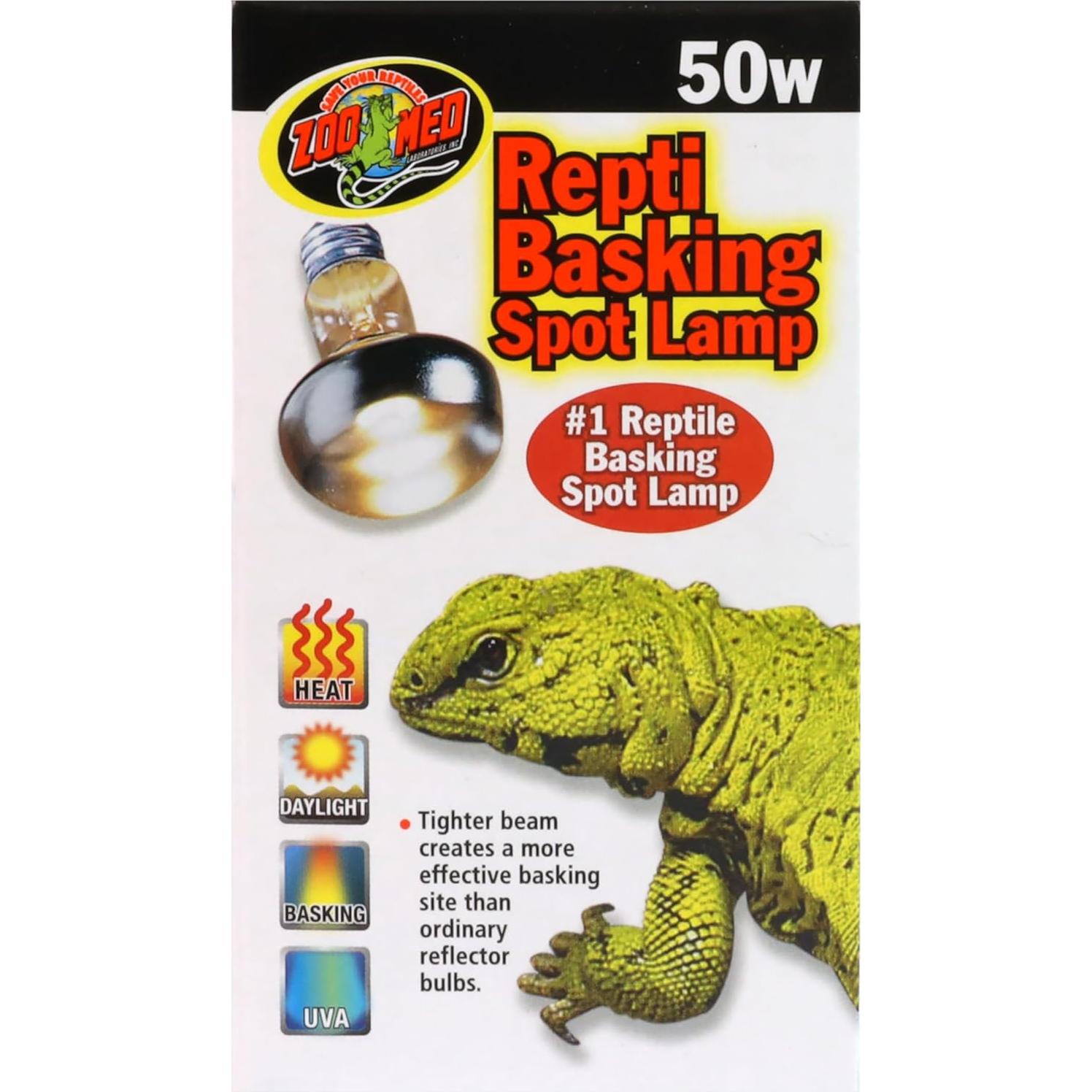 Lámpara de Calor Repti Basking Zoo Med 50W - Paquete de 3