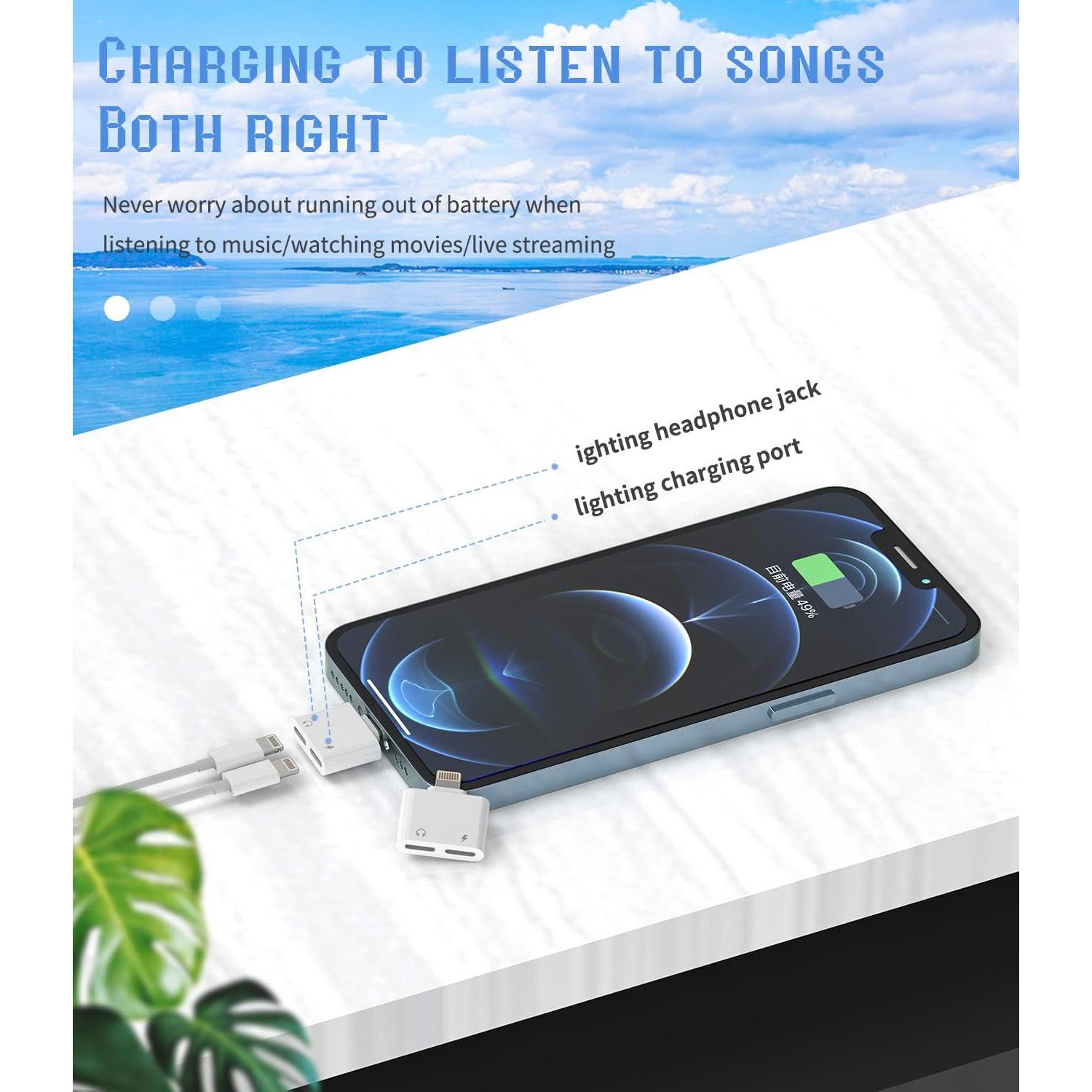 Adaptador Dual Lightning HOYULLI 2 en 1 para iPhone