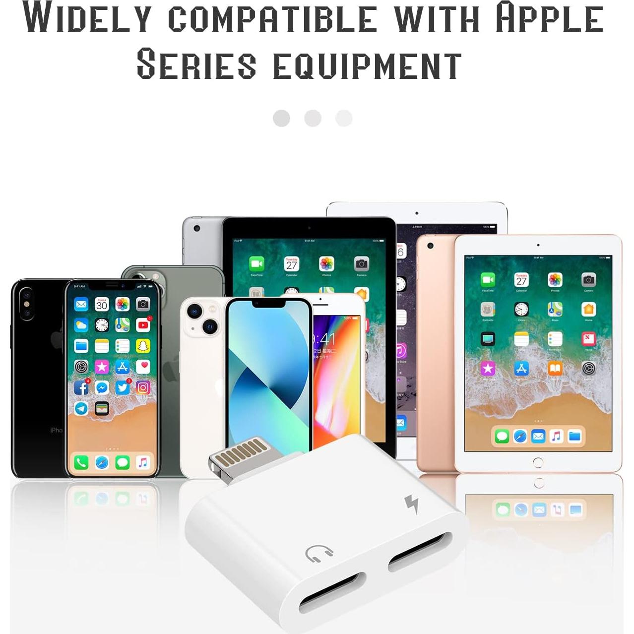 Adaptador Dual Lightning HOYULLI 2 en 1 para iPhone