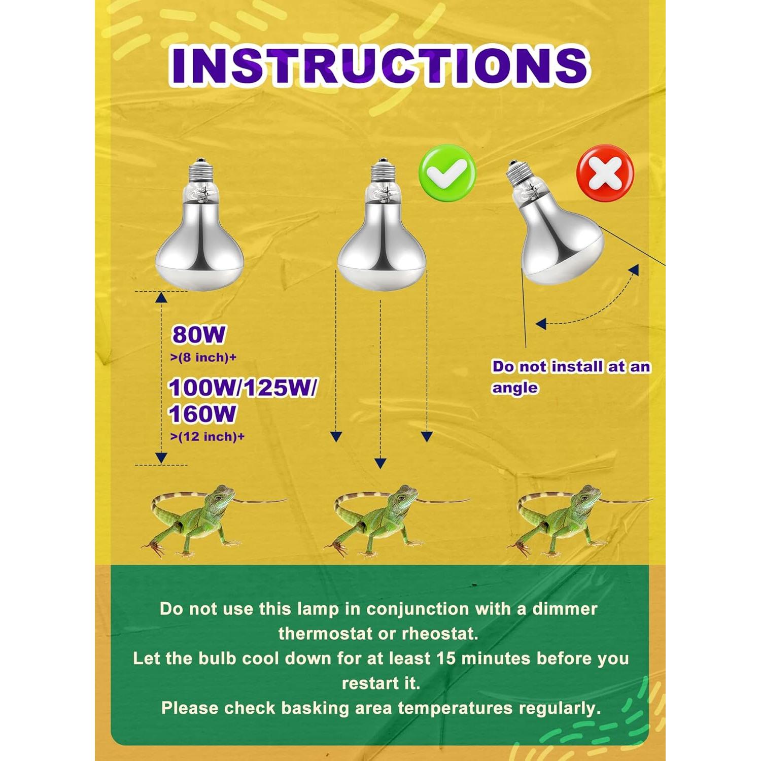 Bombilla de Calor 80W REPTISPA UVA UVB para Reptiles