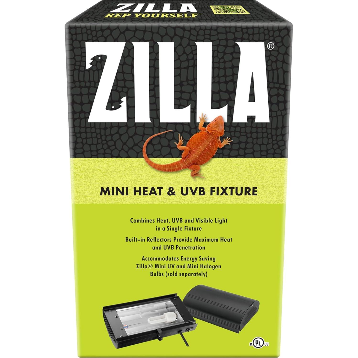 Fijación Mini de Calor y UVB Zilla para Terrario de Reptiles