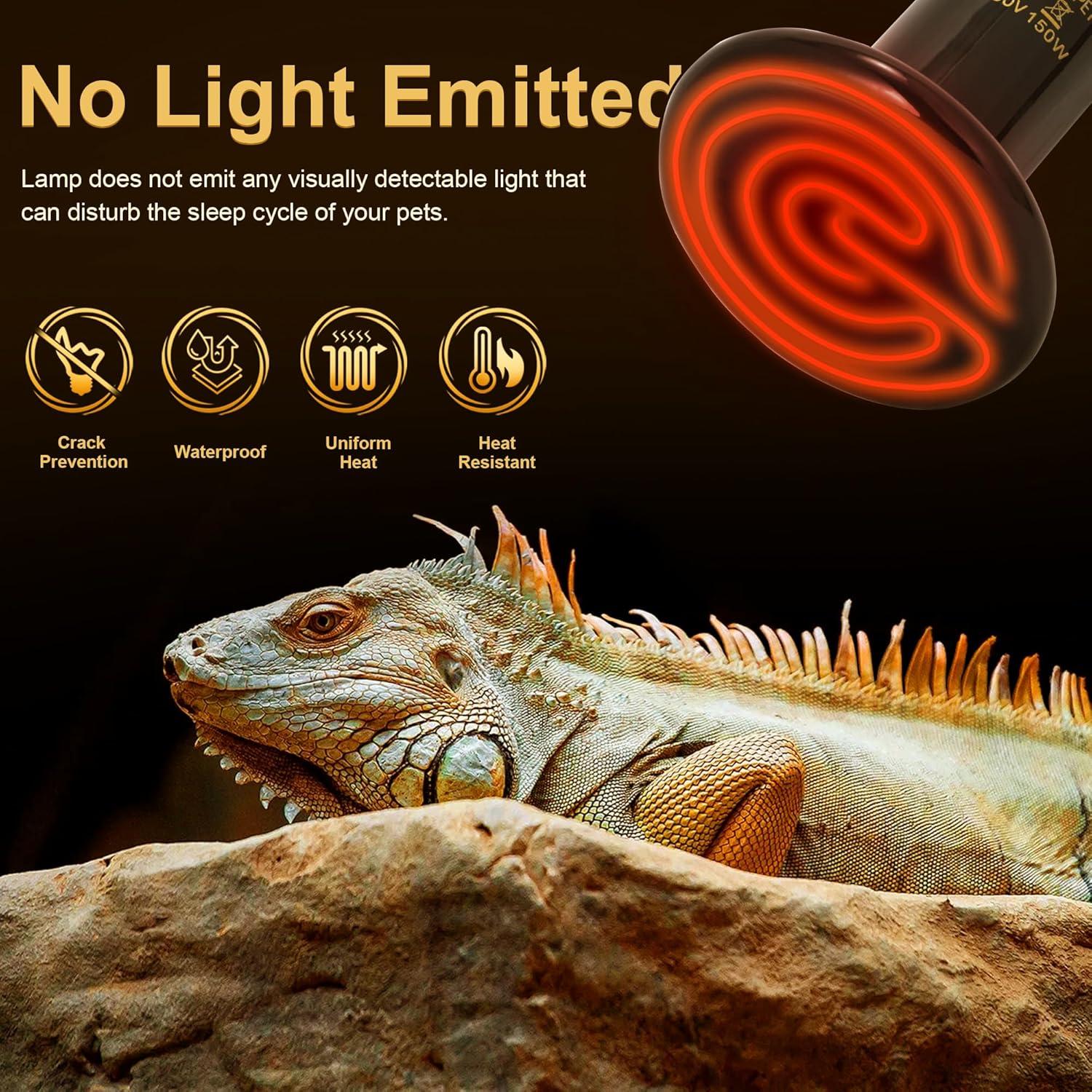Lámpara de Calor Cerámico NEPTONION 100W para Reptiles