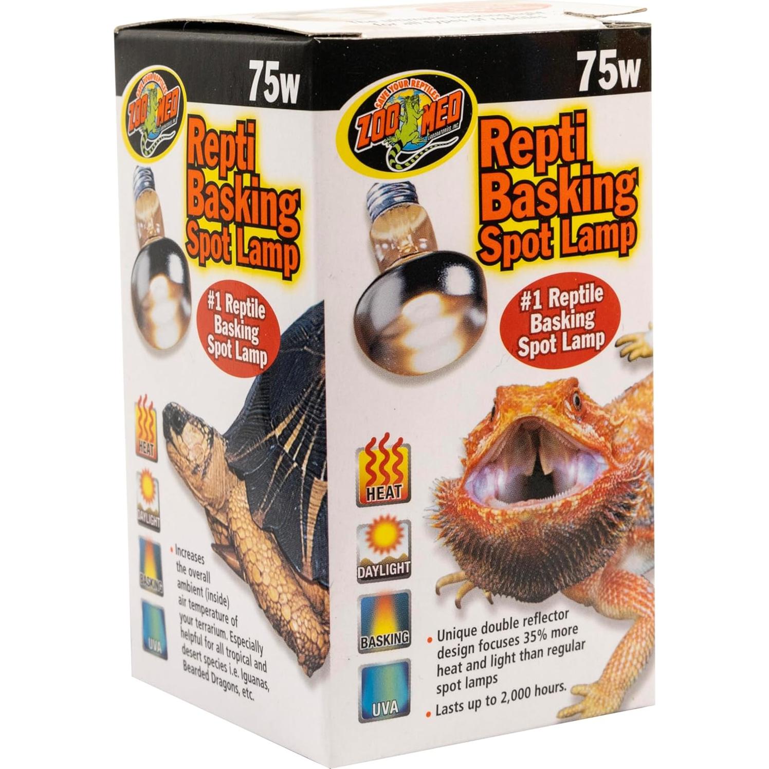 Lámpara Repti Basking Spot Zoo Med 75W - Paquete de 3