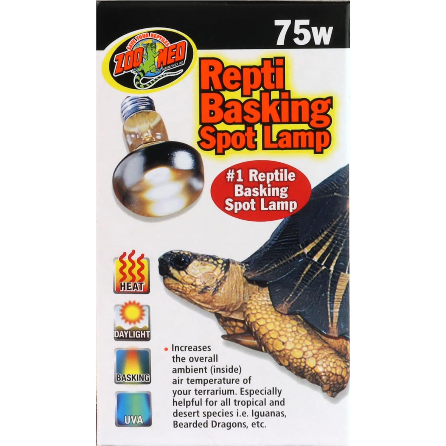 Lámpara Repti Basking Spot Zoo Med 75W - Paquete de 3