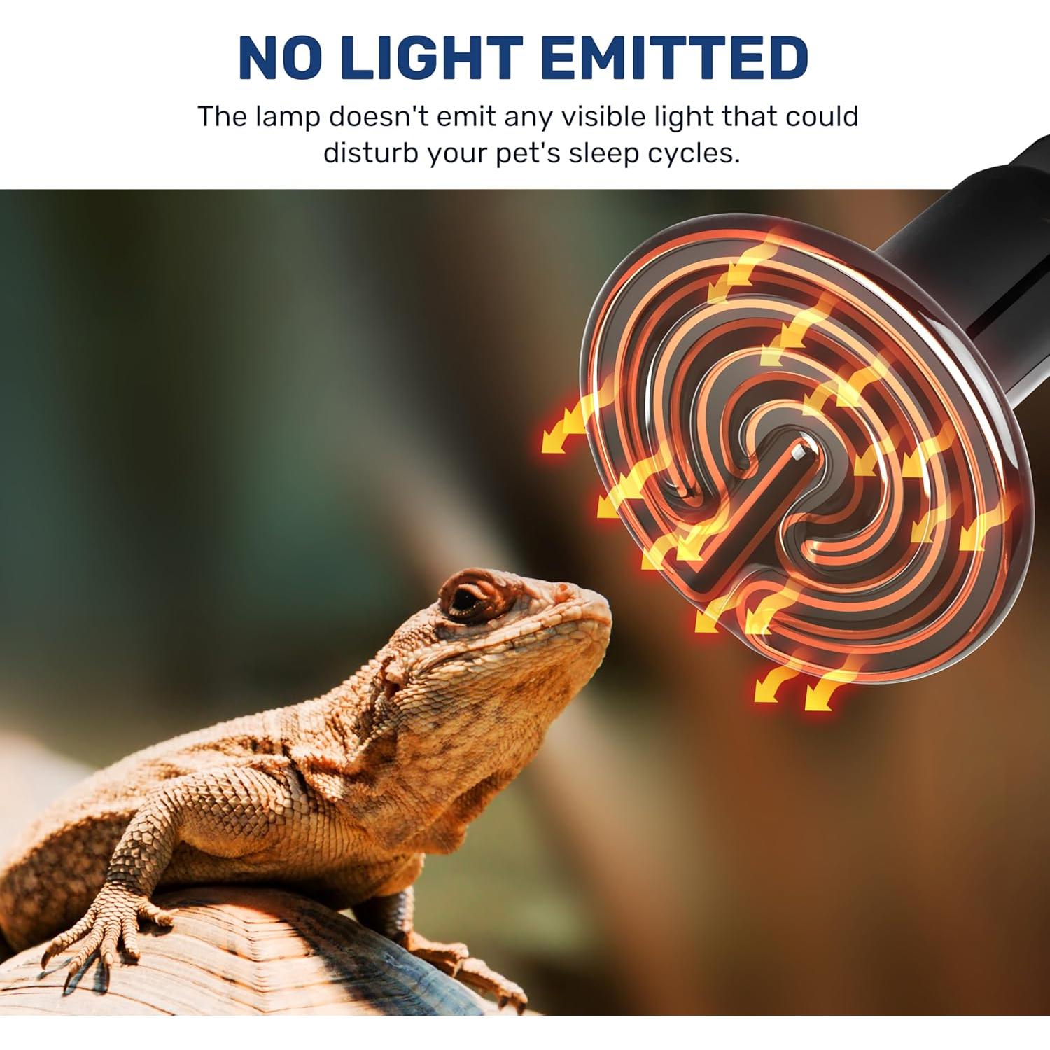 Bombilla Cerámica Emisora de Calor YSSOA 75W Paquete de 4