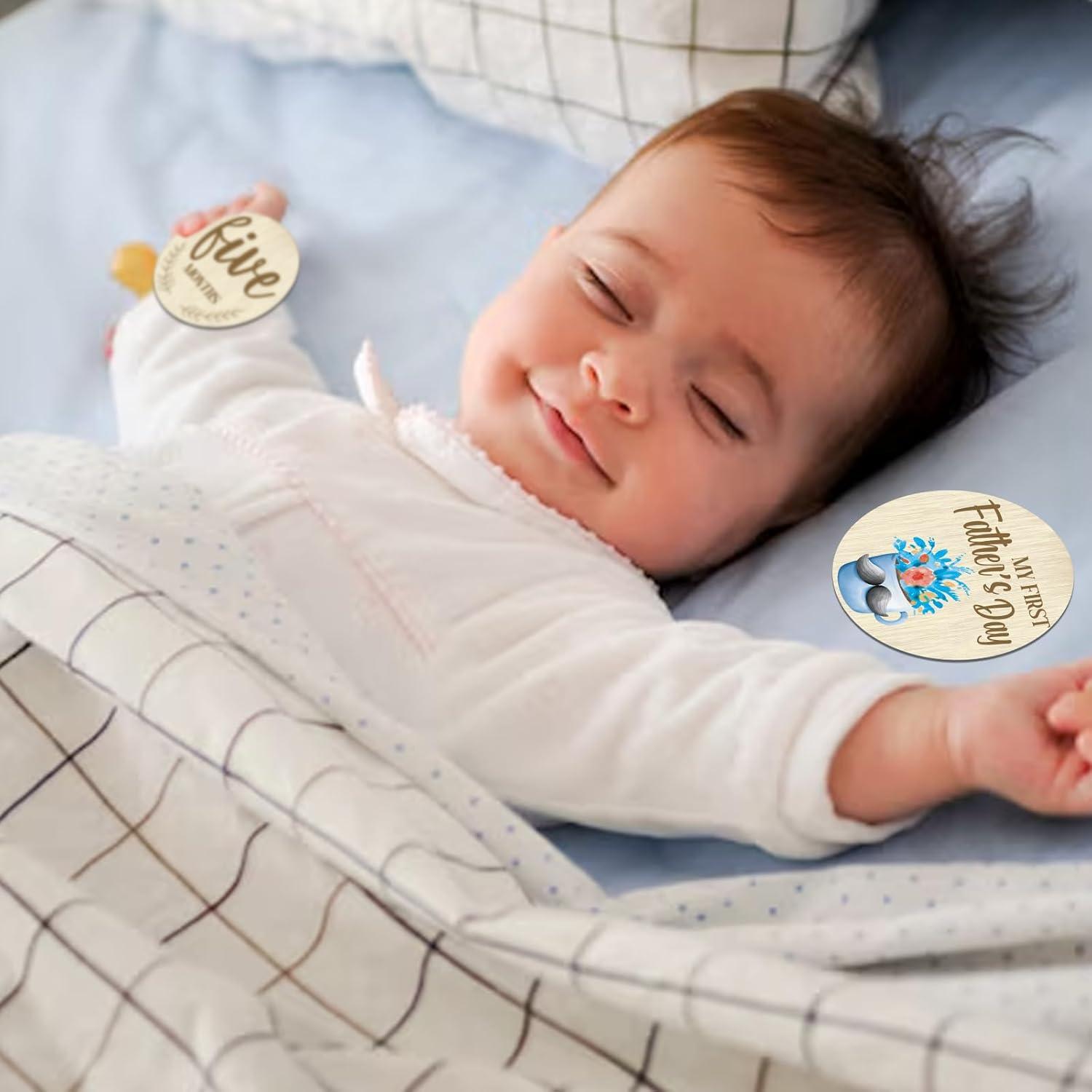 Tarjetas de Hitos Mensuales de Madera Threetols - 11 Piezas