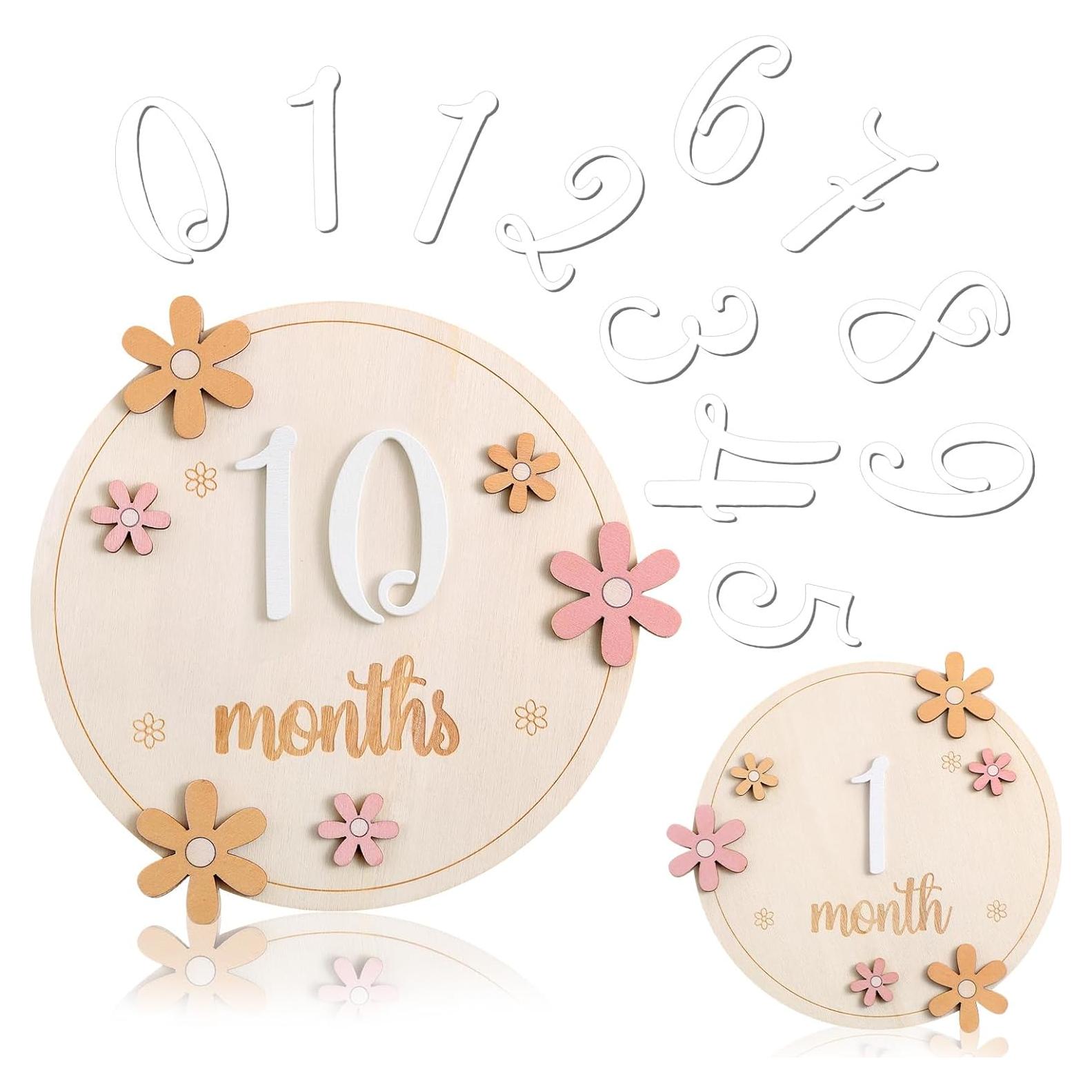 Tarjetas de Hitos Mensuales para Bebés Beeveer - Set de 12