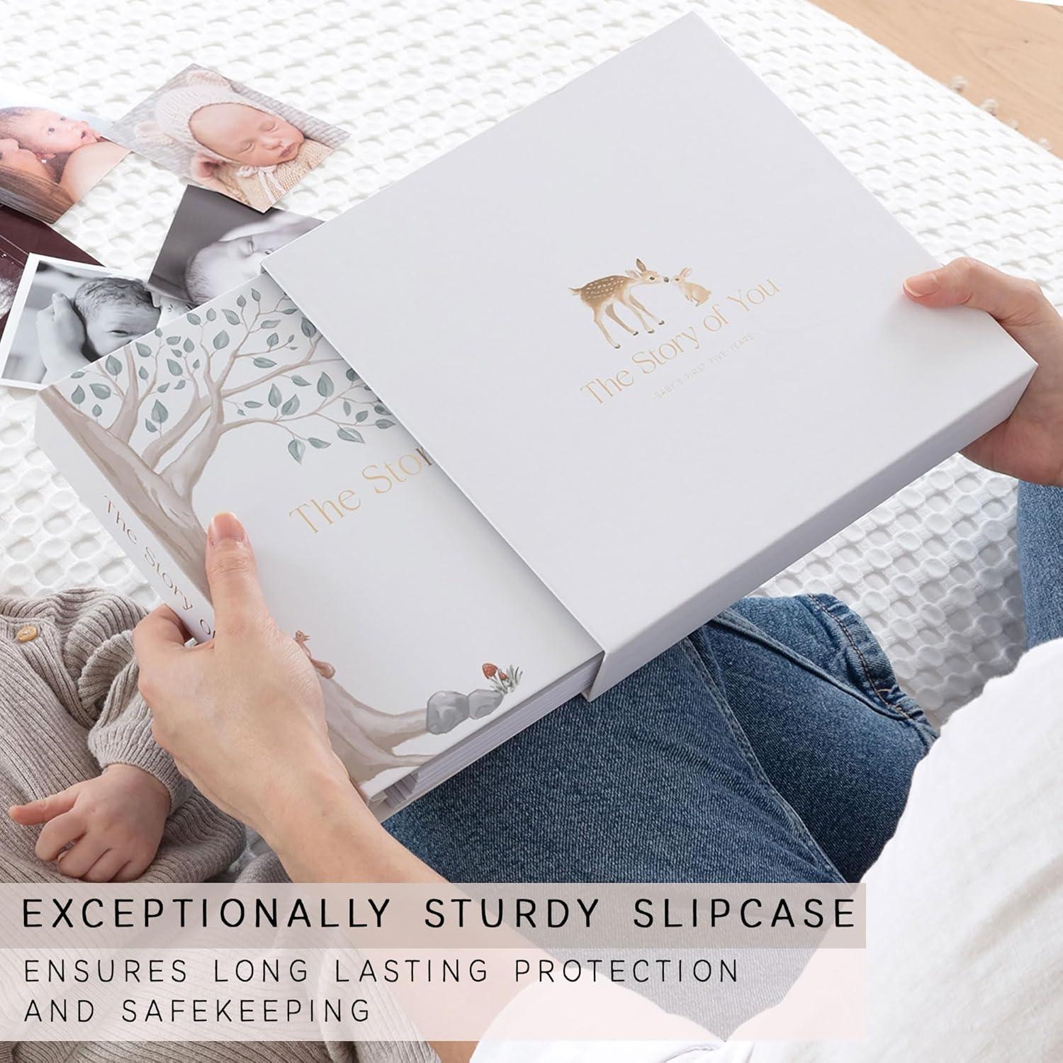 Libro de Recuerdos para Bebé dos pequeños dinosaurios 120 Páginas