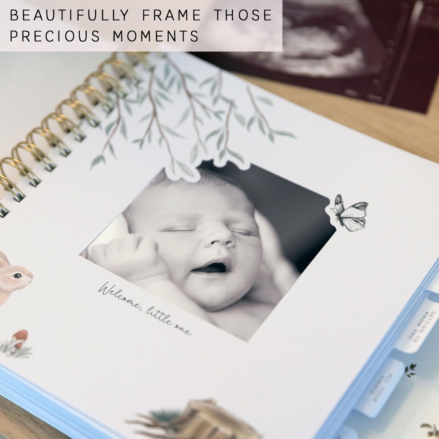 Libro de Recuerdos para Bebé dos pequeños dinosaurios 120 Páginas