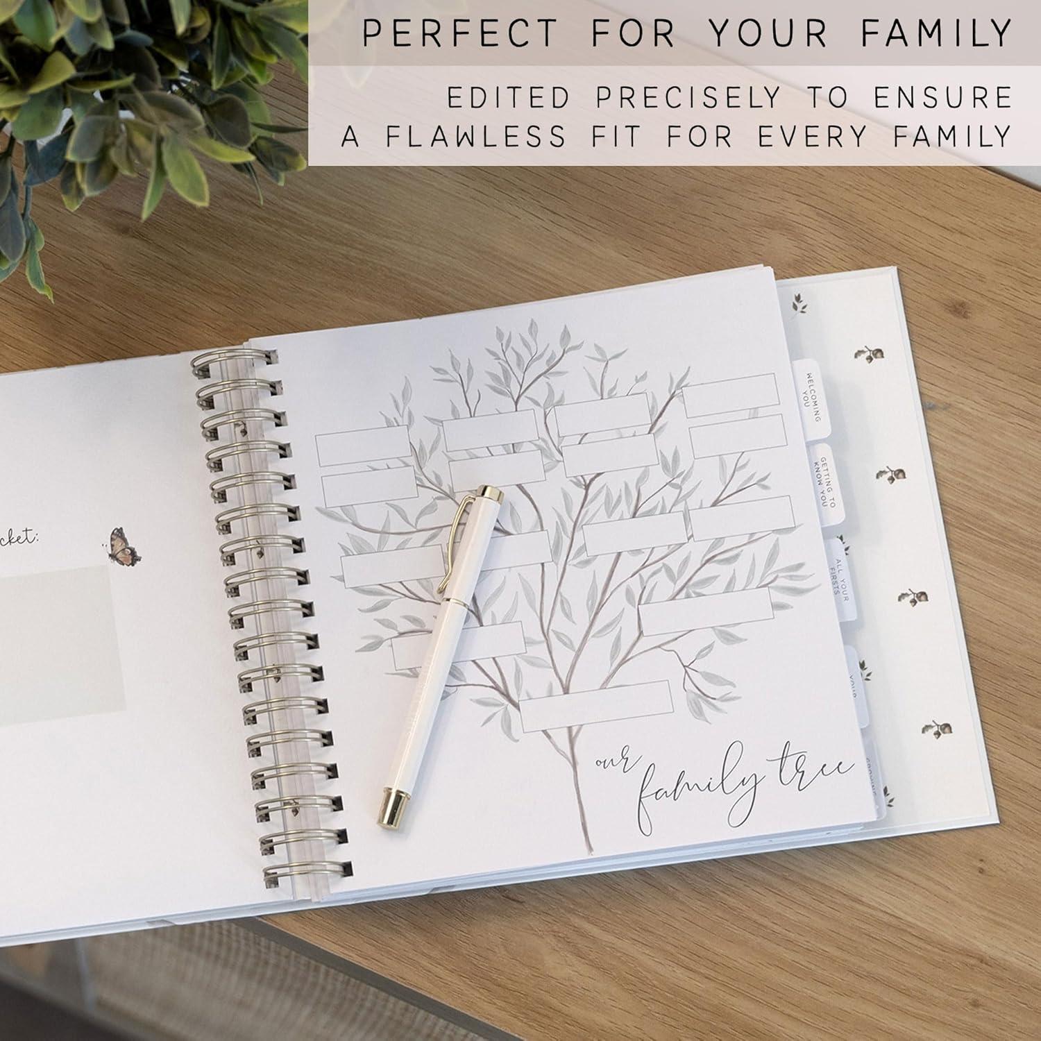 Libro de Recuerdos para Bebé dos pequeños dinosaurios 120 Páginas