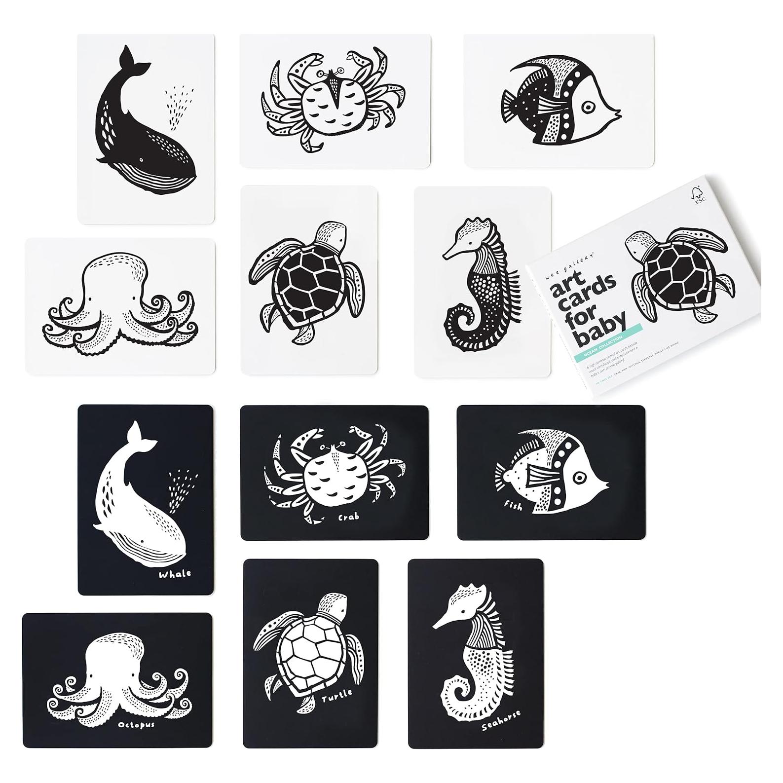 Tarjetas de Arte Wee Gallery Animales del Océano 5x7"