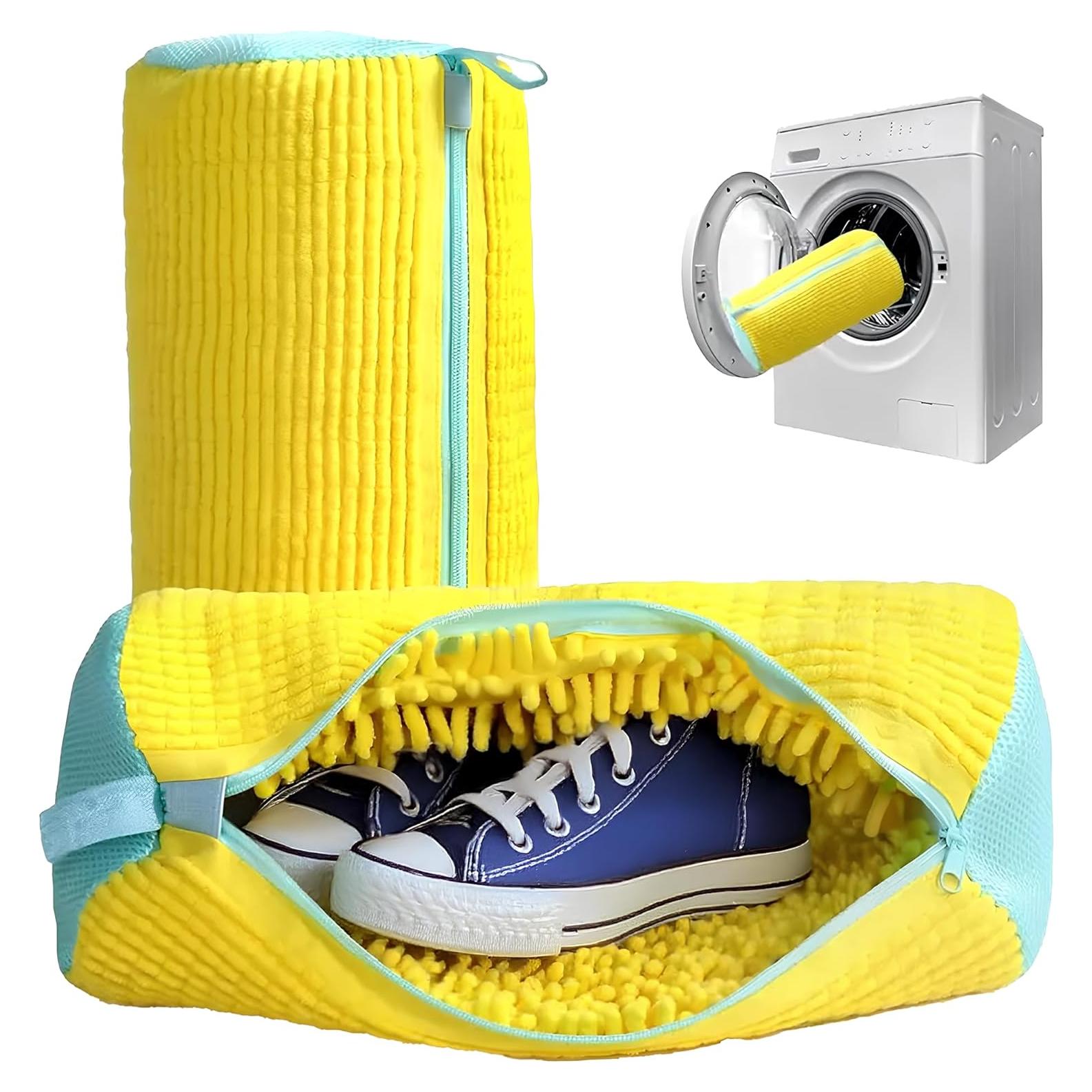 Bolsa de Lavado de Zapatos Reutilizable PAYTEXT 2 Pcs Amarillo