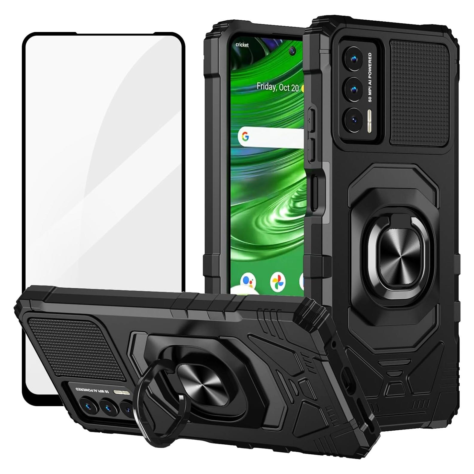Funda Ailiber para Cricket Outlast y AT&T Jetmore - Negro