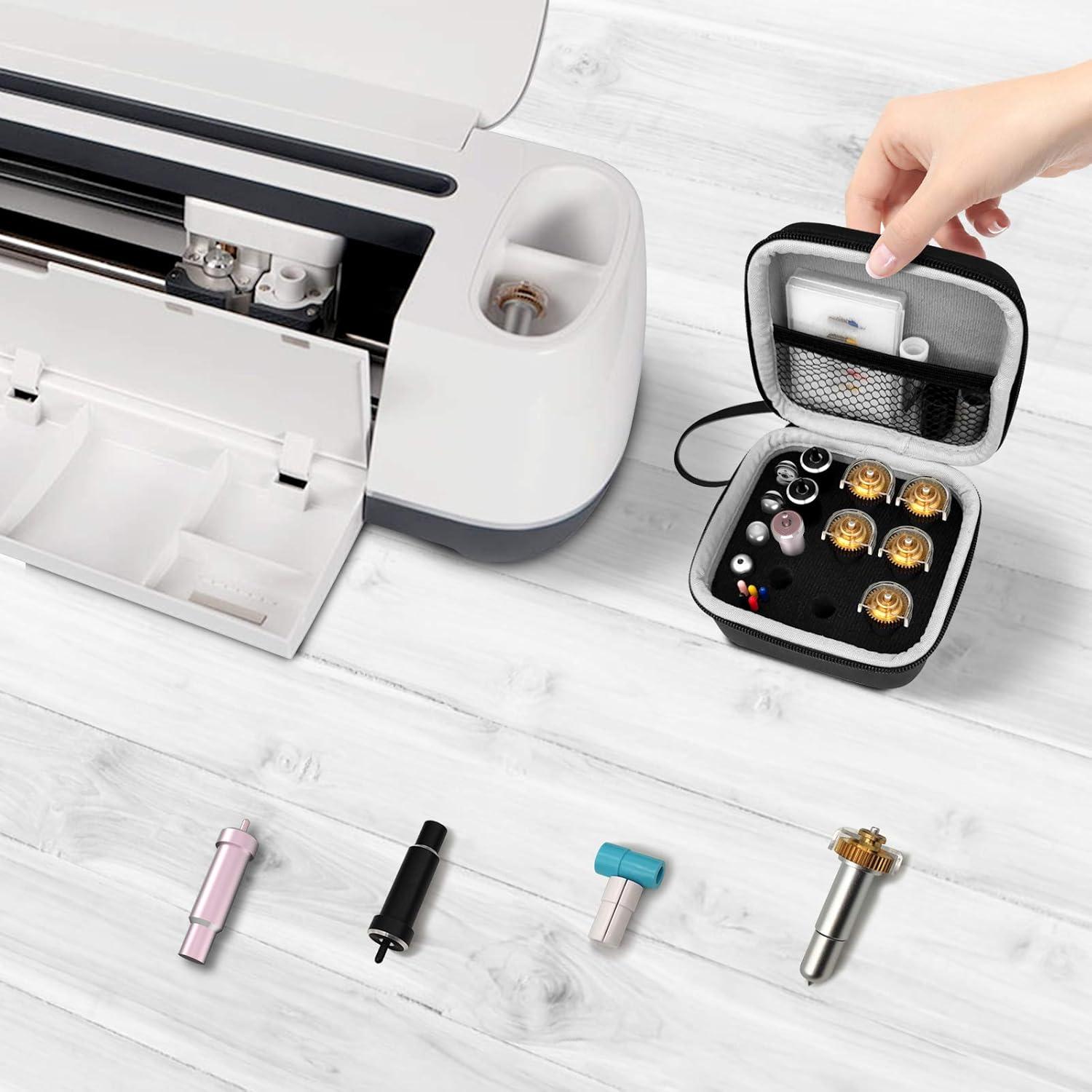 Organizador Portátil Hadwoer para Cuchillas Cricut - Funda Negra