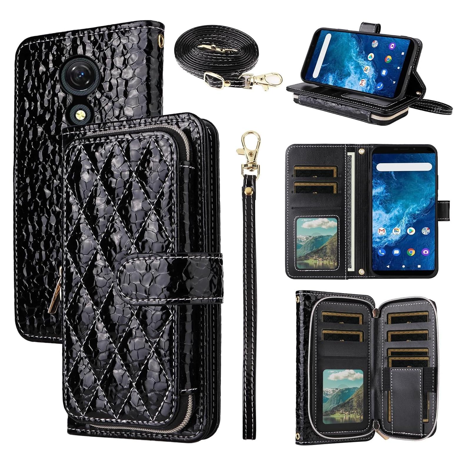 Funda de Cartera Furiet para Cricket Icon 2 y AT&T Fusion Z